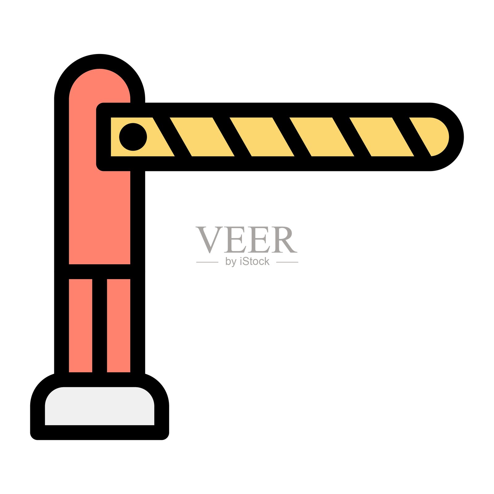 障碍物矢量图标设计插图插画图片素材