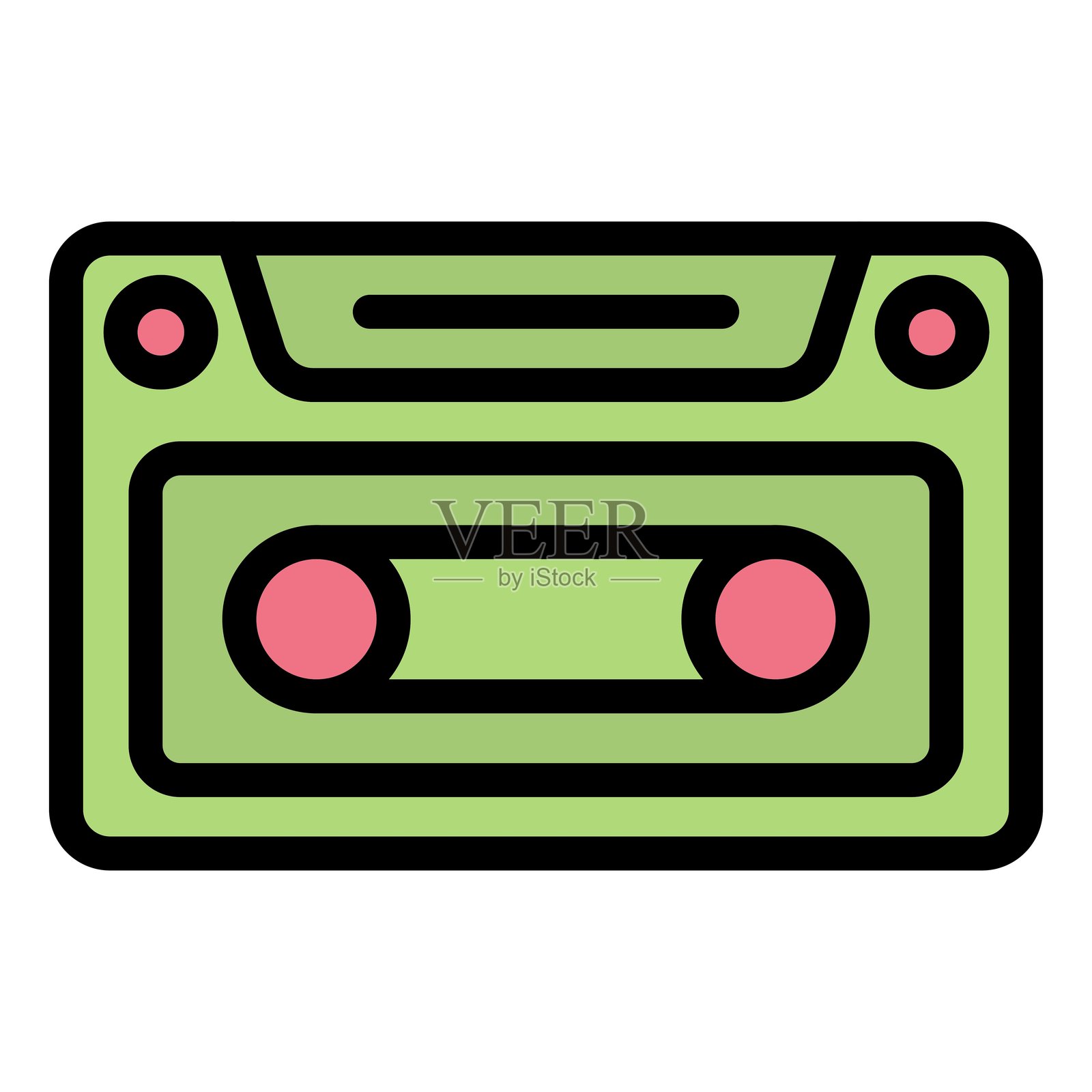 卡带矢量图标设计插图插画图片素材