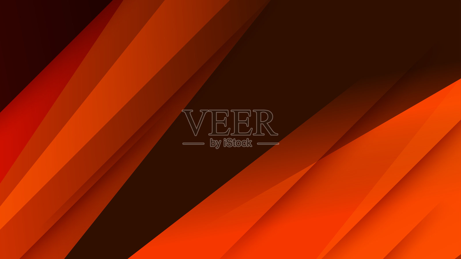 简约抽象红色液体渐变色与简单形状的酷炫时尚设计横幅背景。插画图片素材