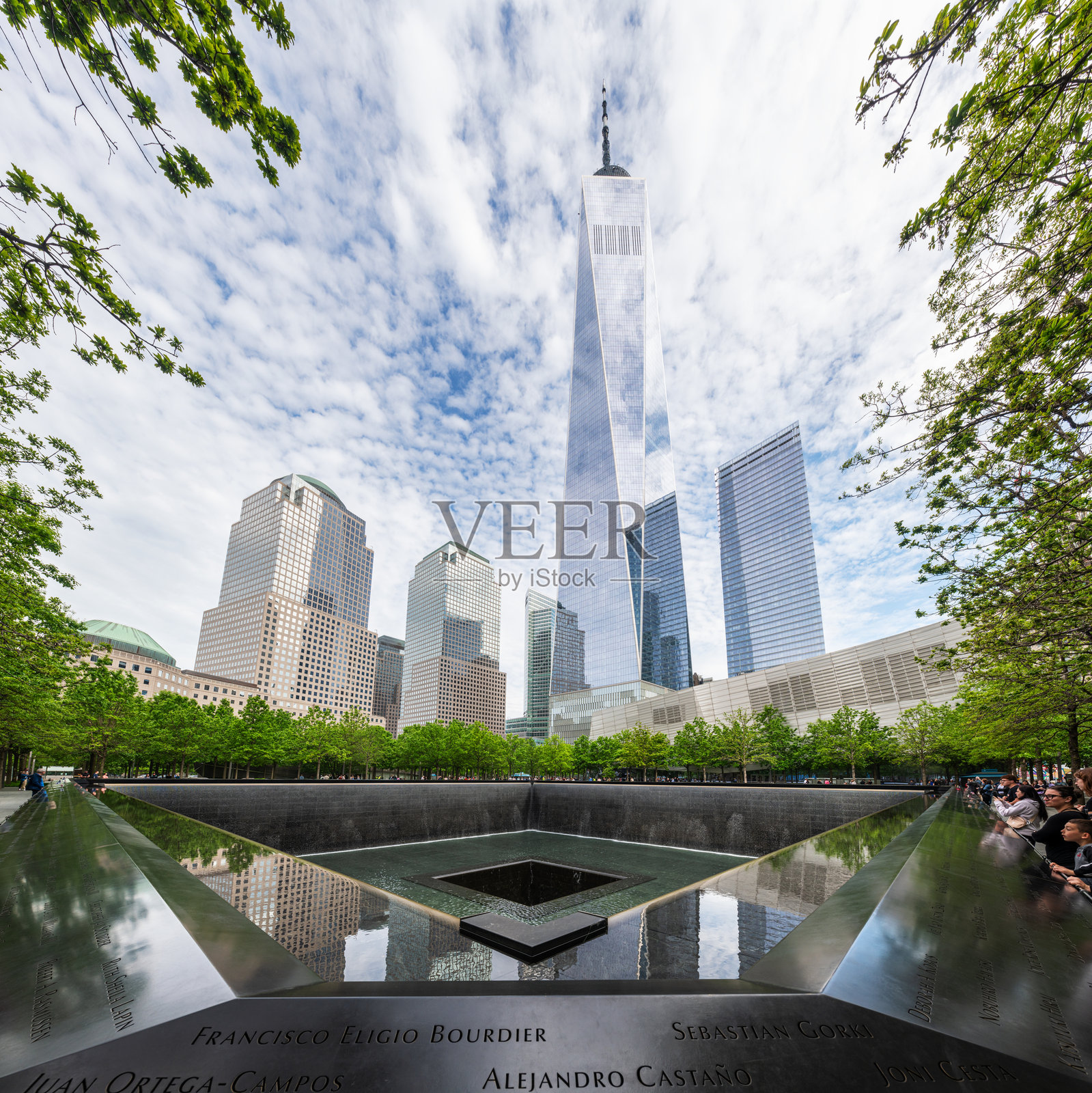 纽约市的九一一纪念馆照片摄影图片