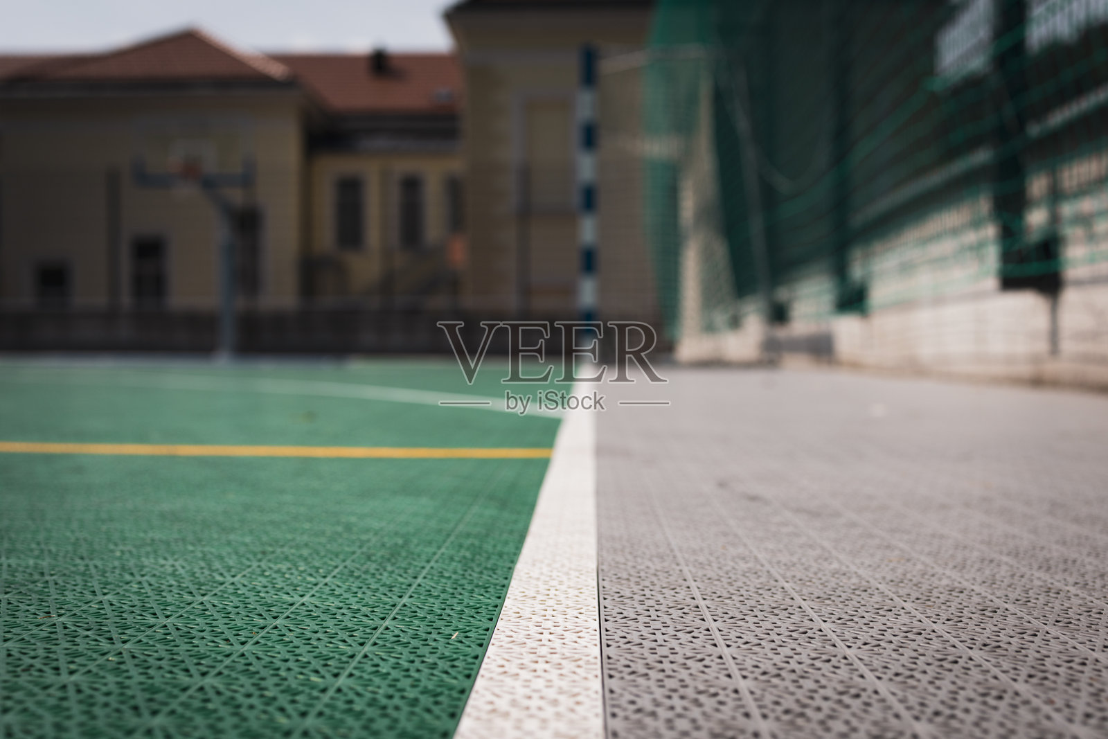 户外运动场边界线特写照片摄影图片