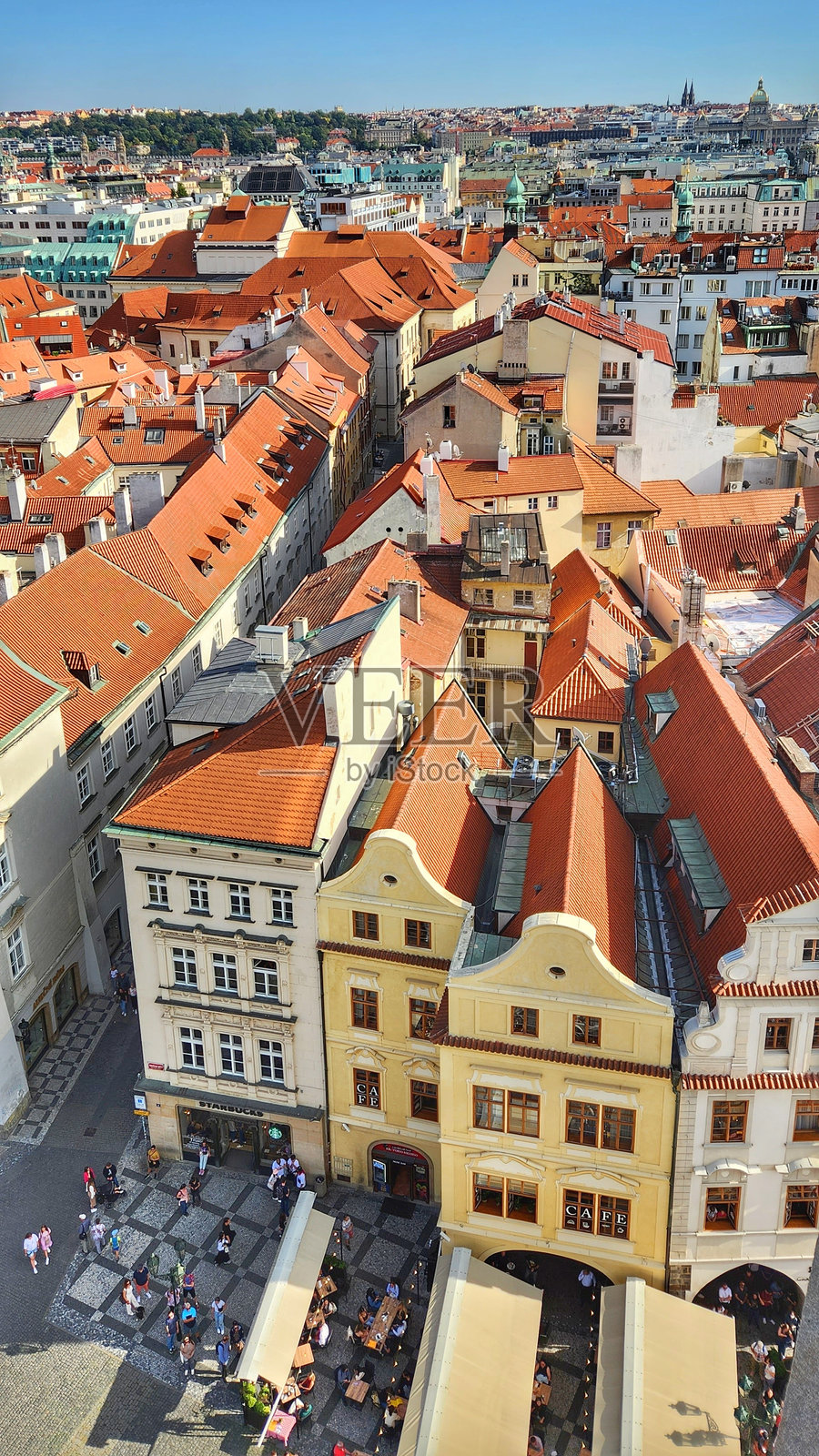 城市建筑的高角度视图照片摄影图片