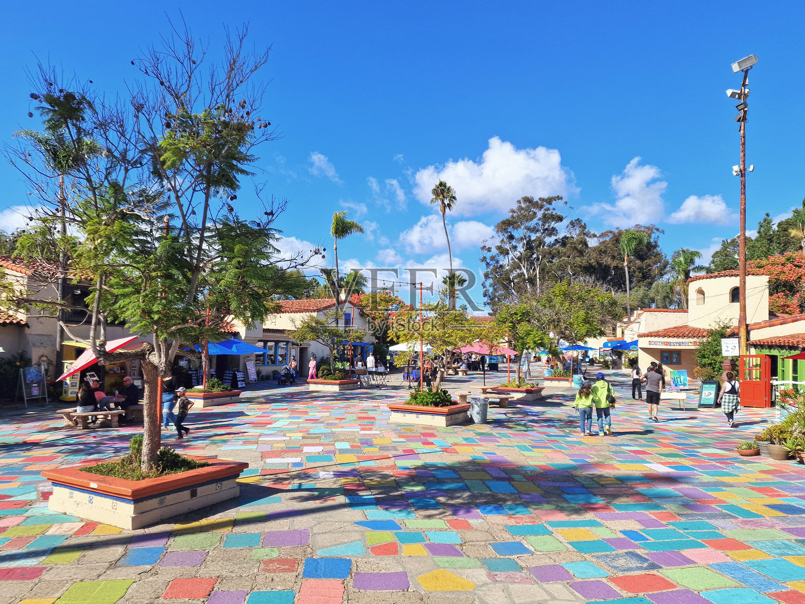 加利福尼亚州圣地亚哥的巴尔博亚公园西班牙村艺术中心照片摄影图片