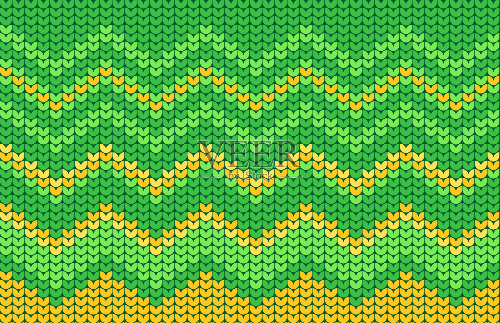 绿色金色圣帕特里克节缝制针织毛衣图案背景抽象设计插画图片素材