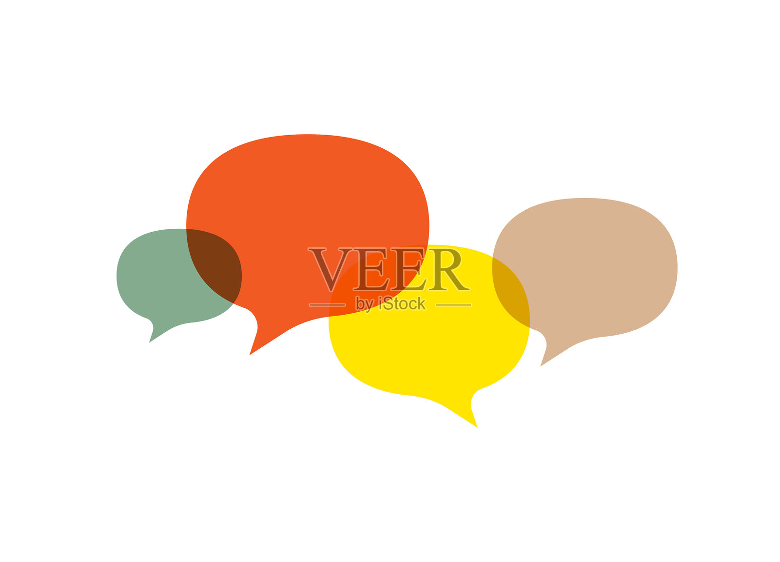 对话气泡插画图片素材