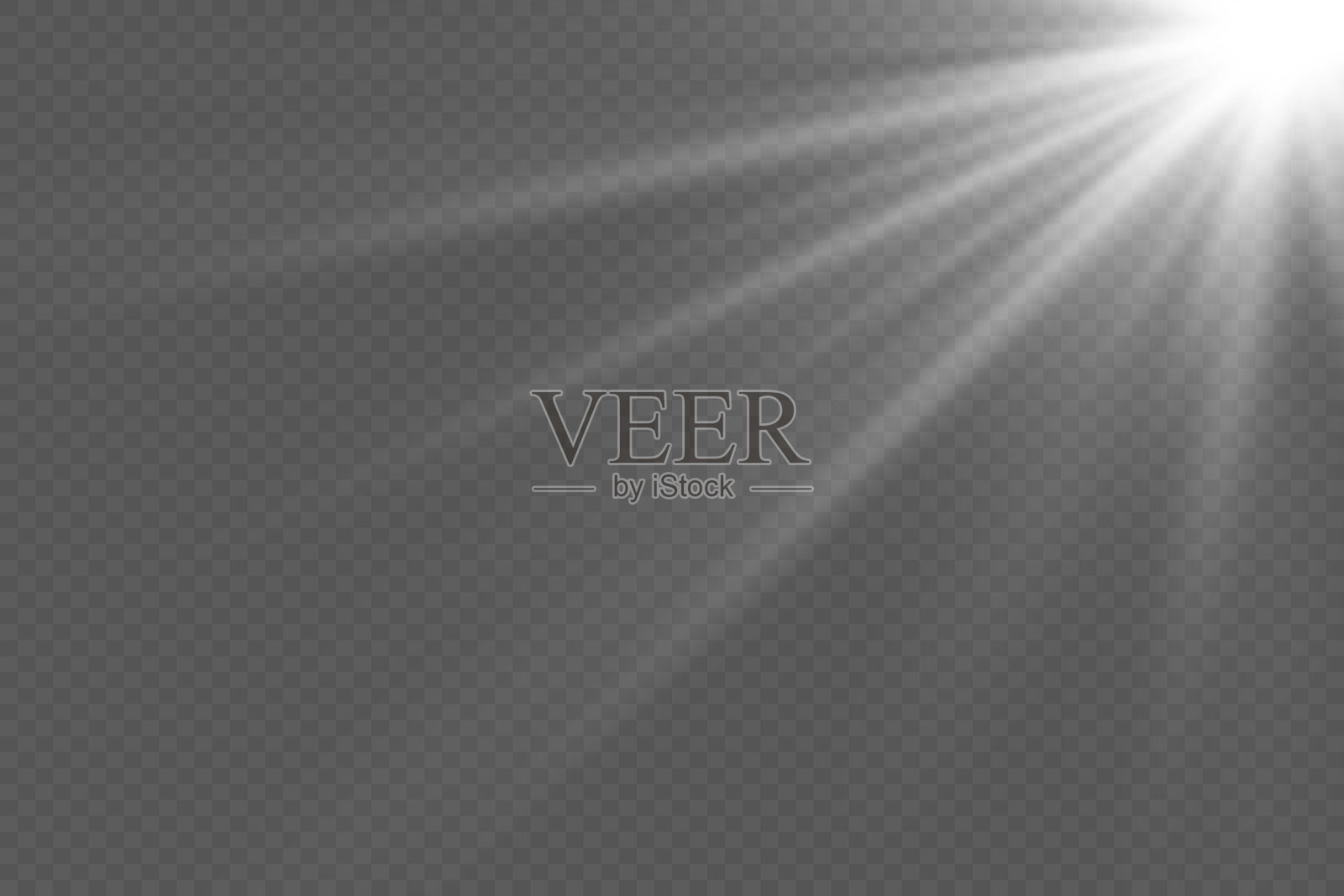 白色光线。特殊闪光效果。插画图片素材