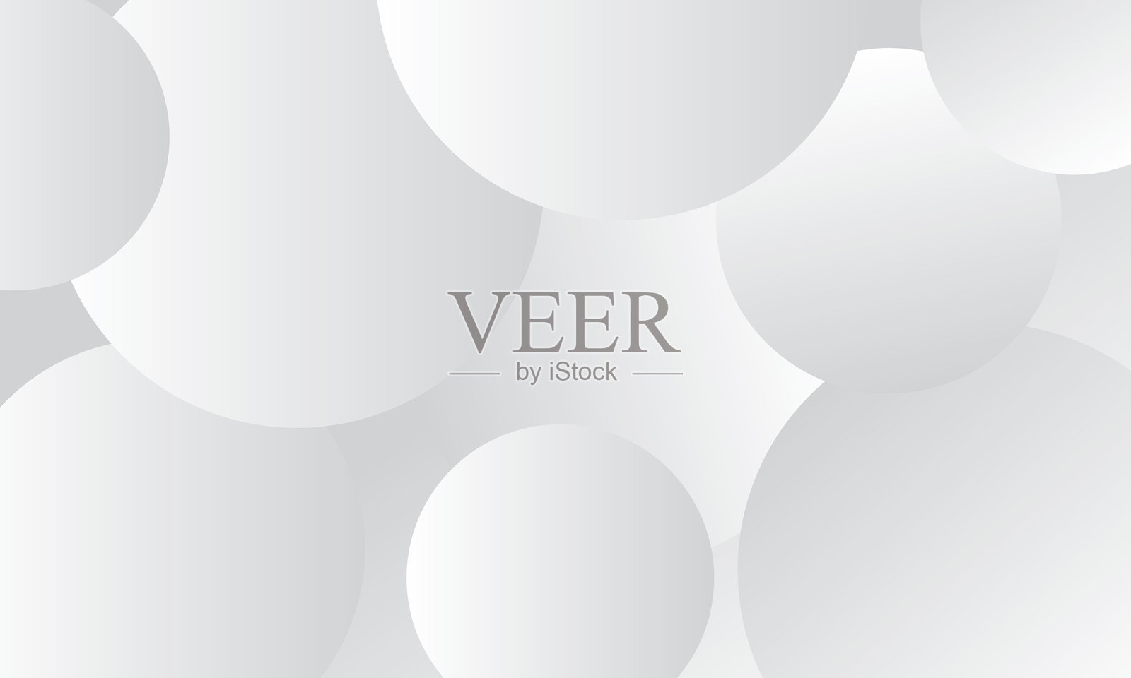 白色和灰色圆圈的抽象渐变背景插画图片素材