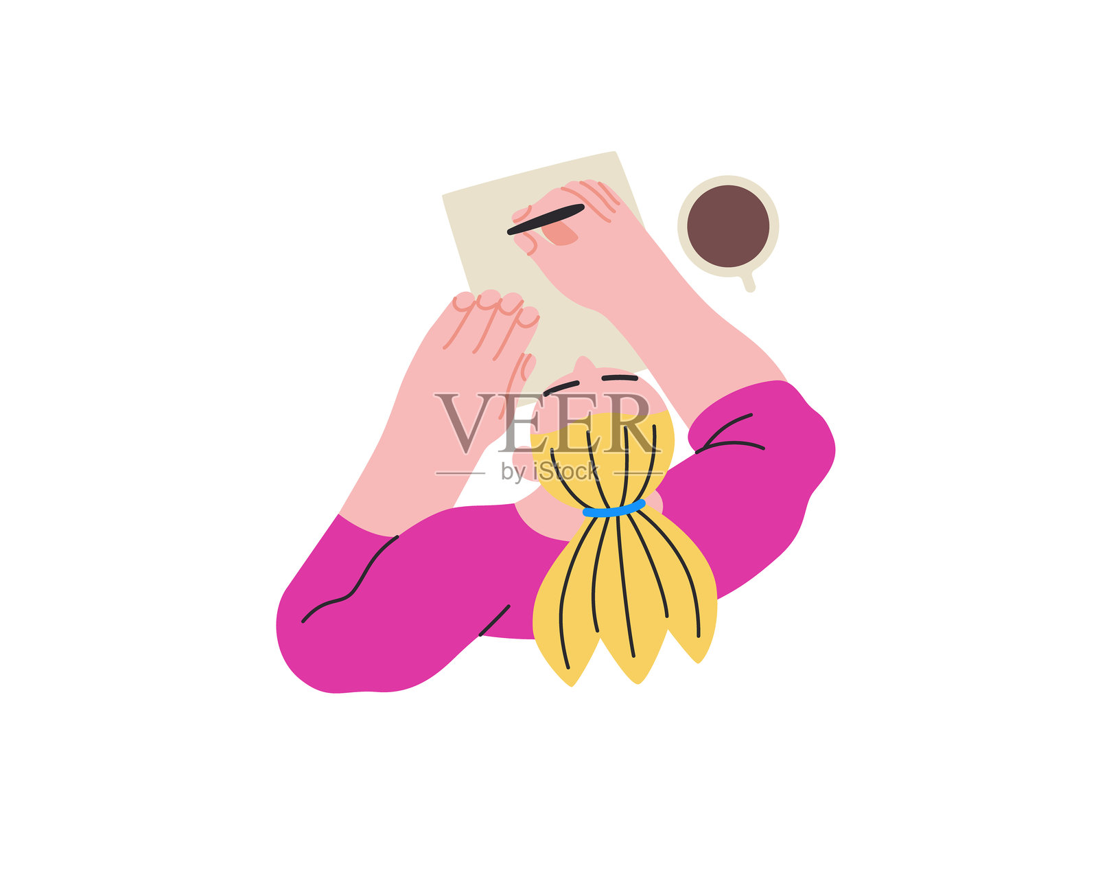 写作的人 - 平面矢量概念插图插画图片素材