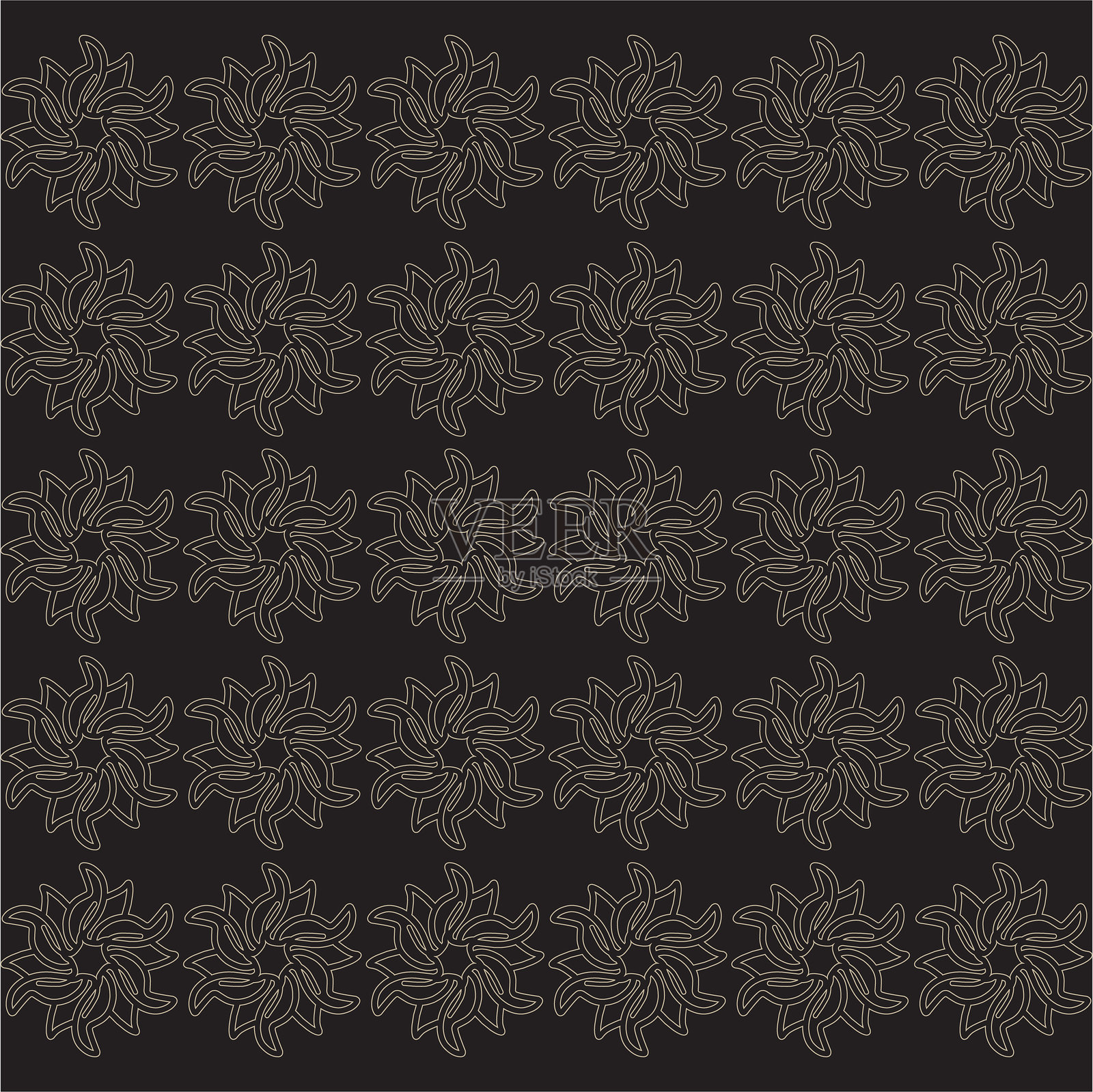 印刷无缝花卉图案平面设计装饰插画图片素材