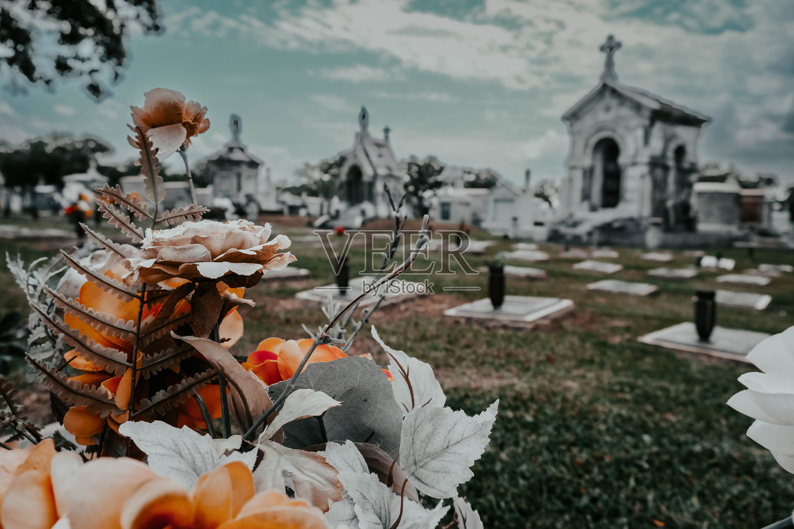 新奥尔良的梅塔里公墓照片摄影图片