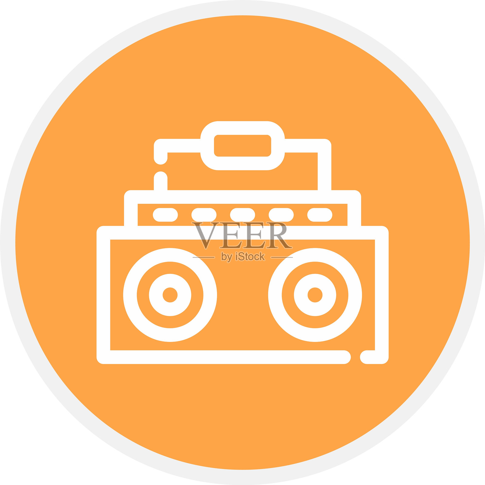 音乐控制器图标插画图片素材