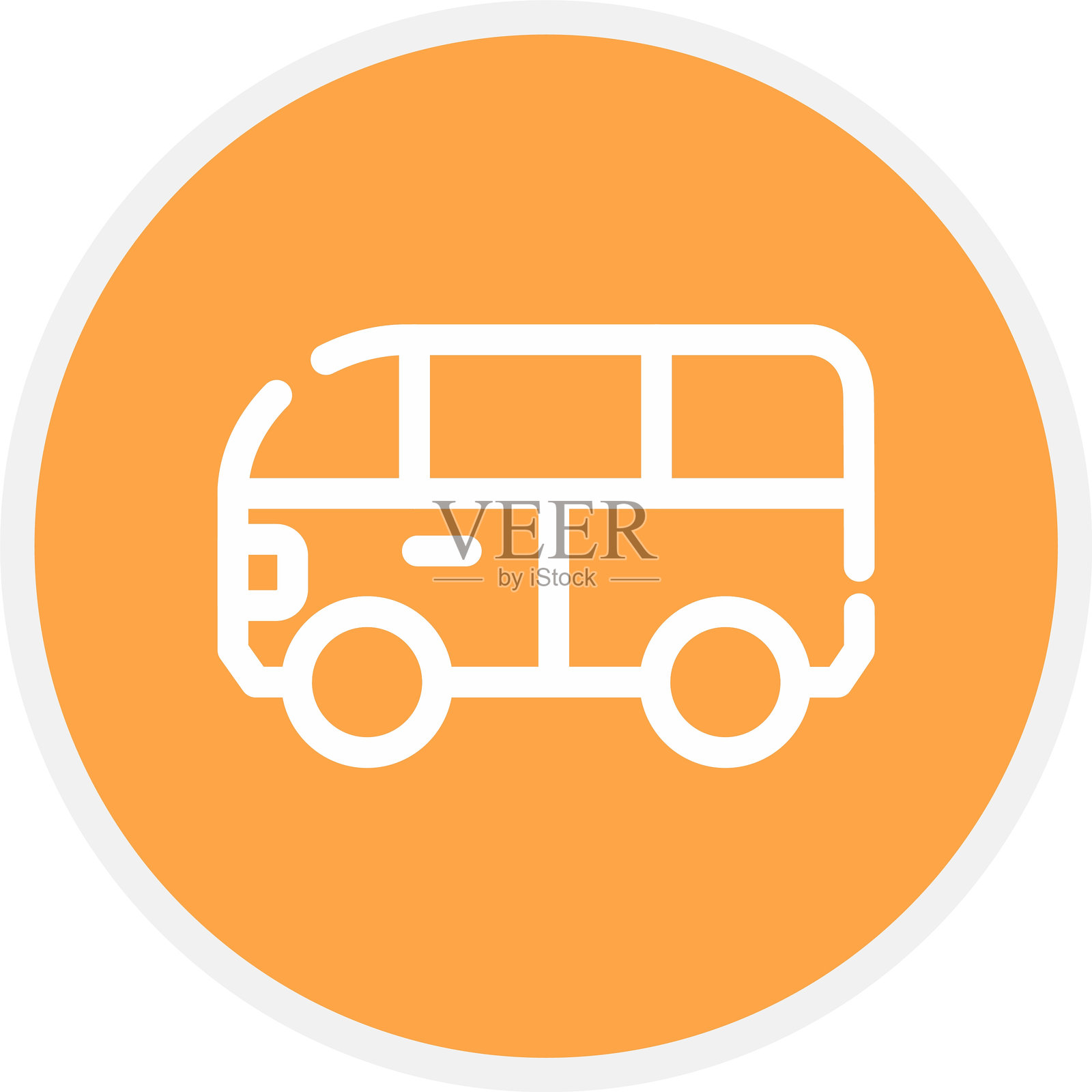 面包车图标插画图片素材