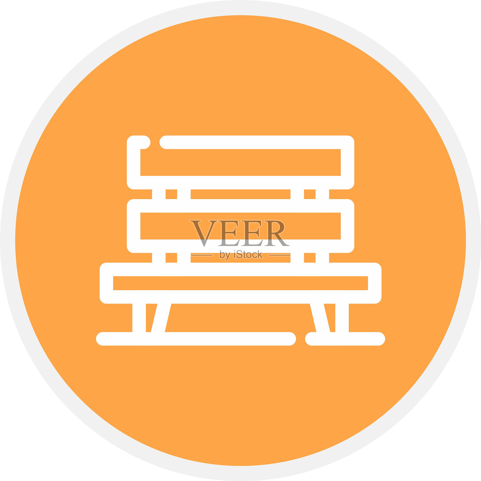 长椅图标插画图片素材