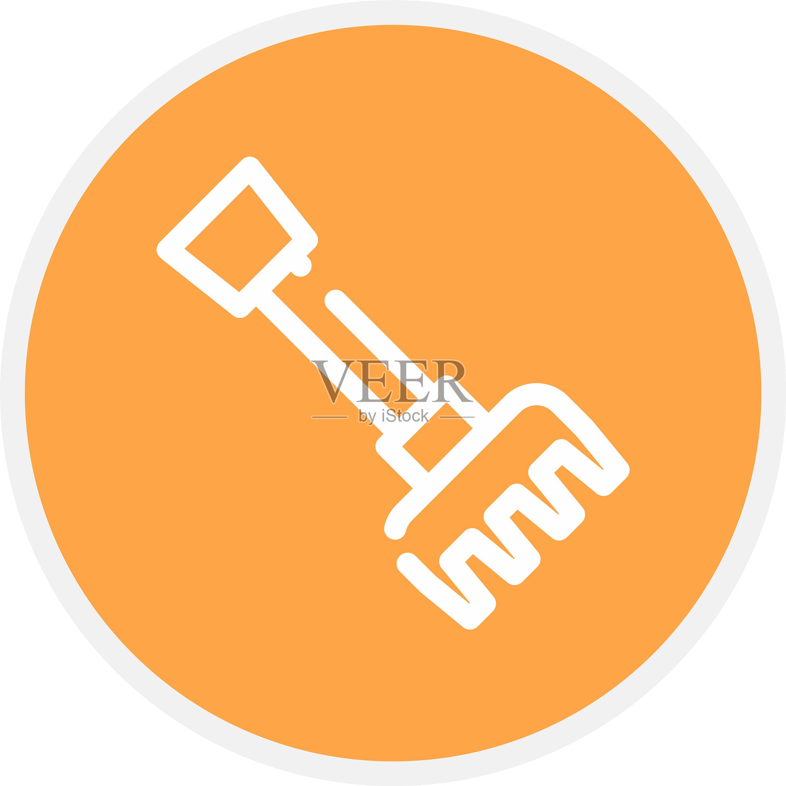 耙子图标插画图片素材