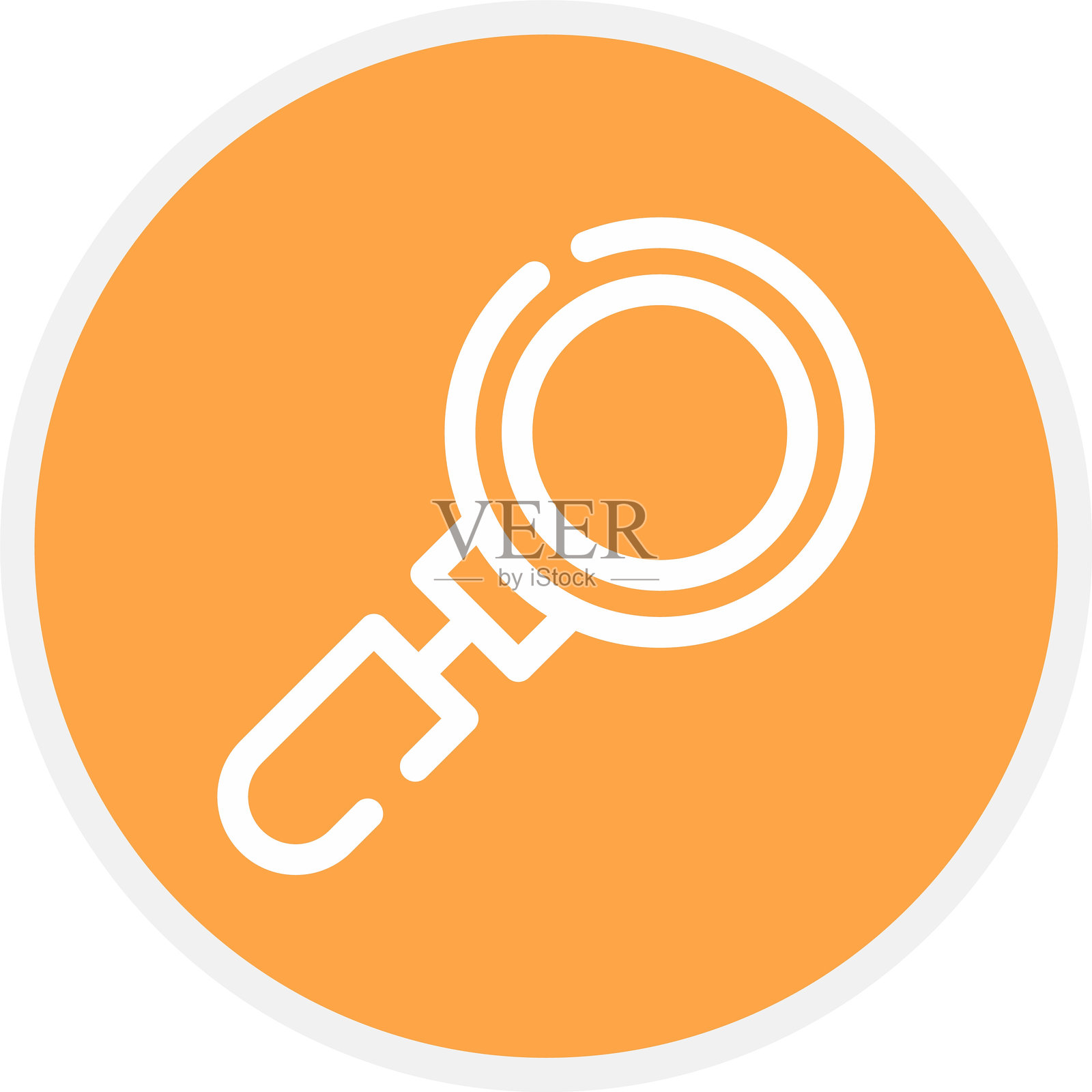 放大镜图标插画图片素材