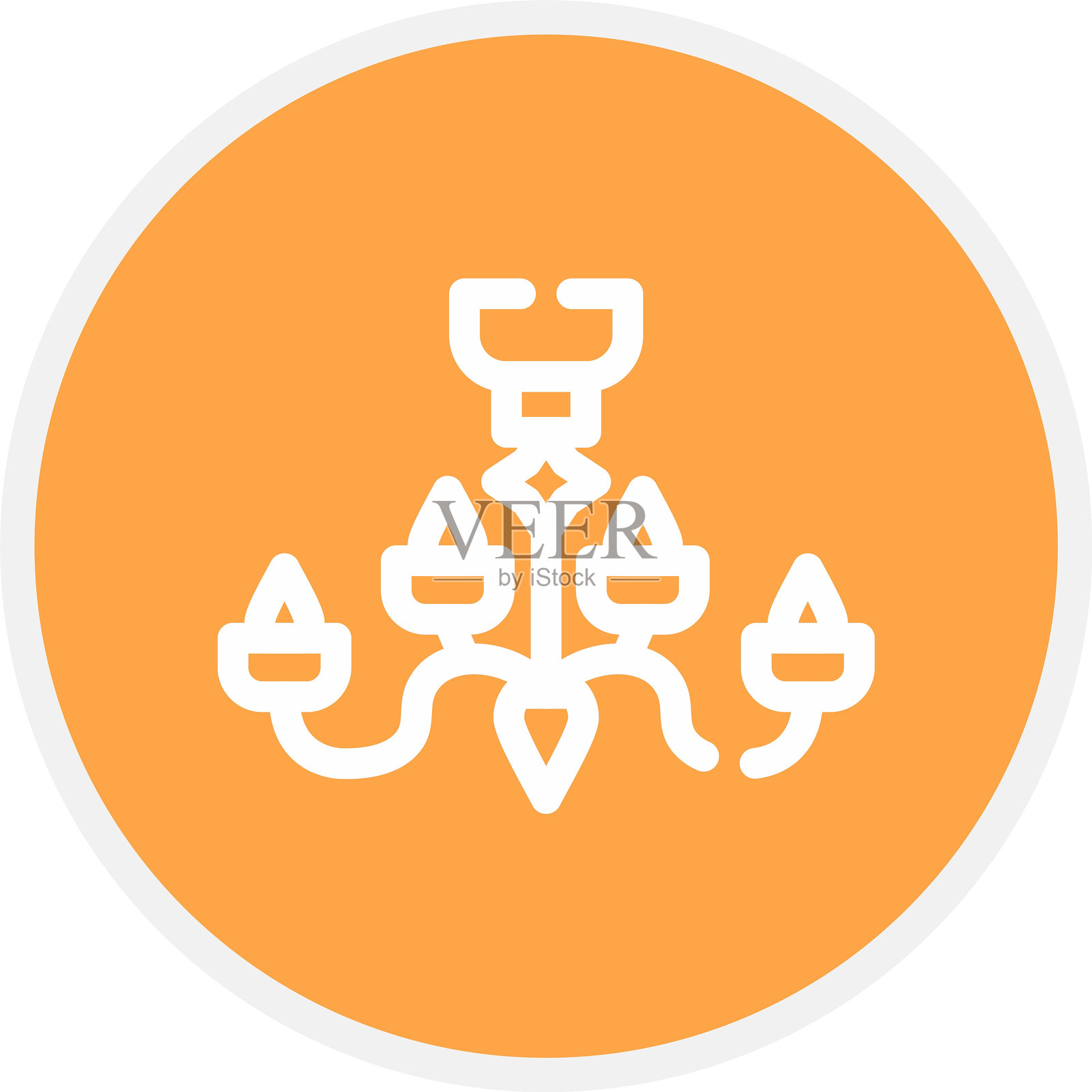 吊灯图标插画图片素材