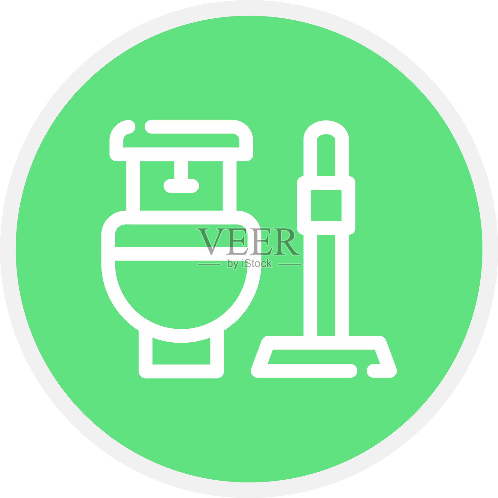 厕所图标插画图片素材