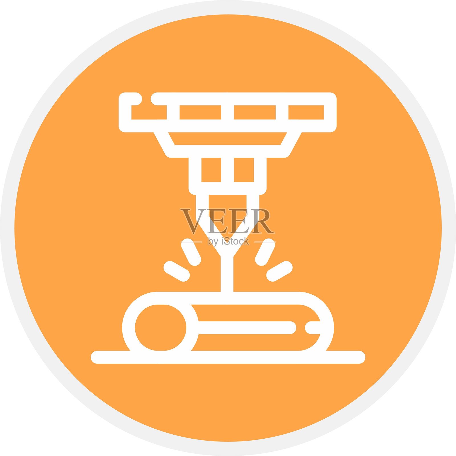 激光束图标插画图片素材