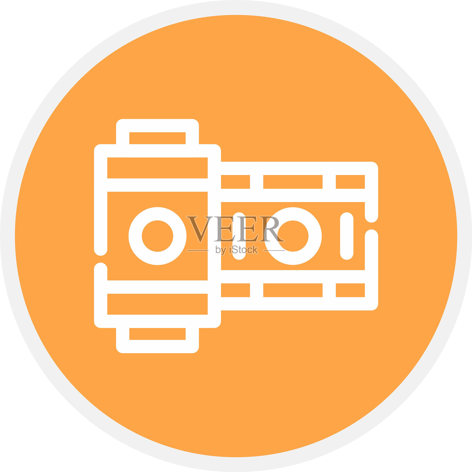 相机胶卷图标插画图片素材