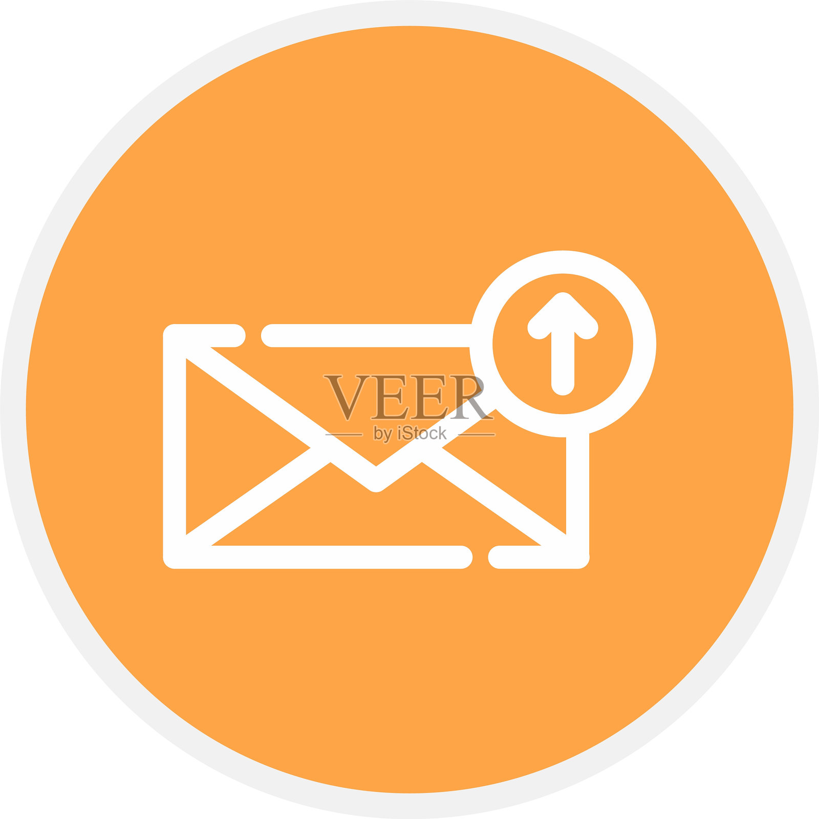 上传电子邮件图标插画图片素材