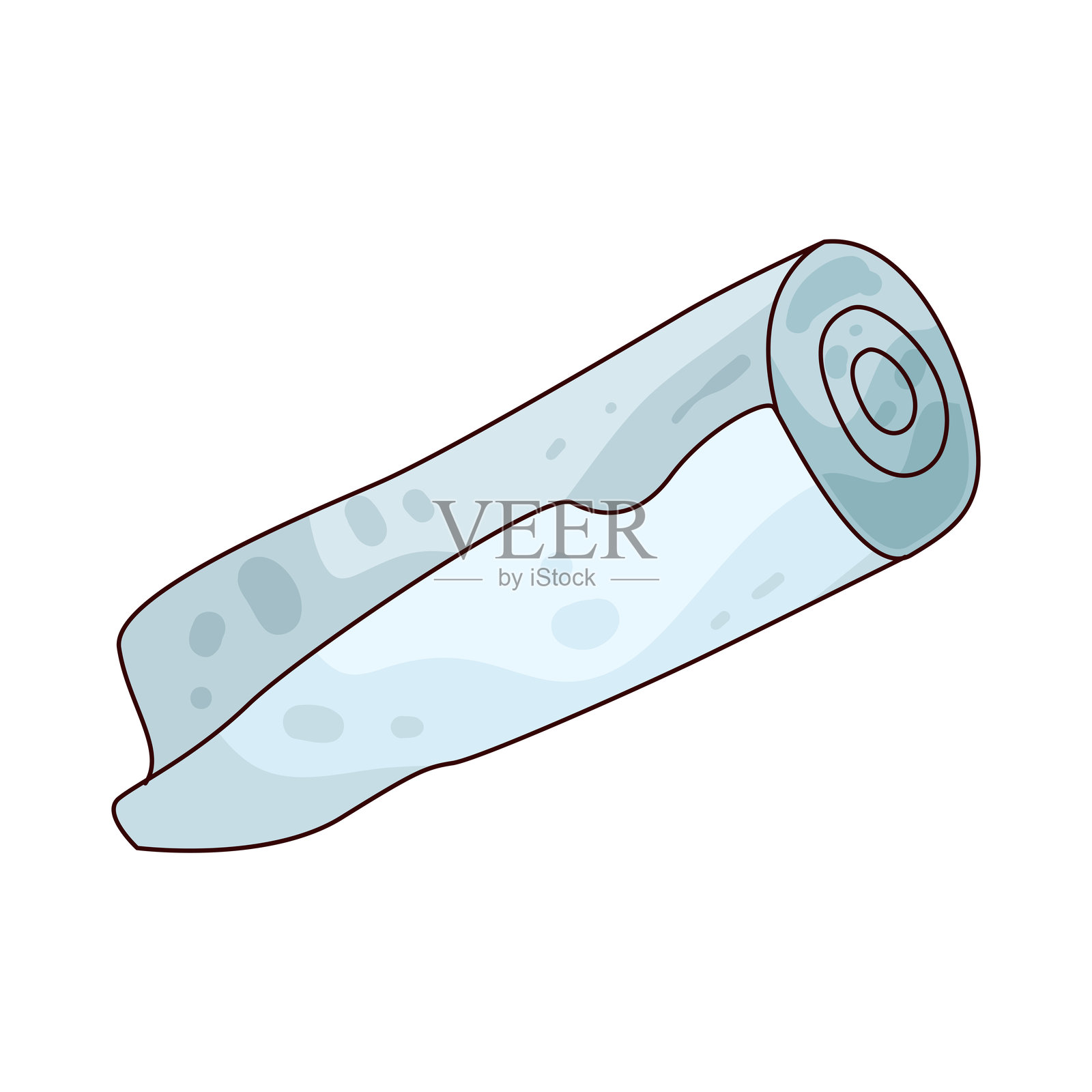 纱布绷带卷插画图片素材