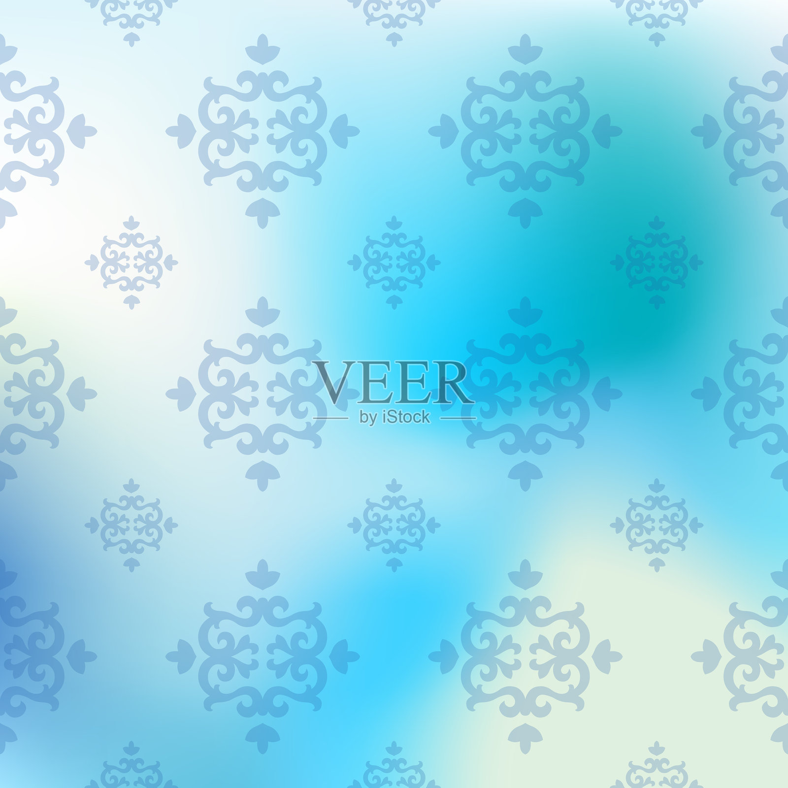 蓝色网状融合，经典透明度在现代画布上插画图片素材