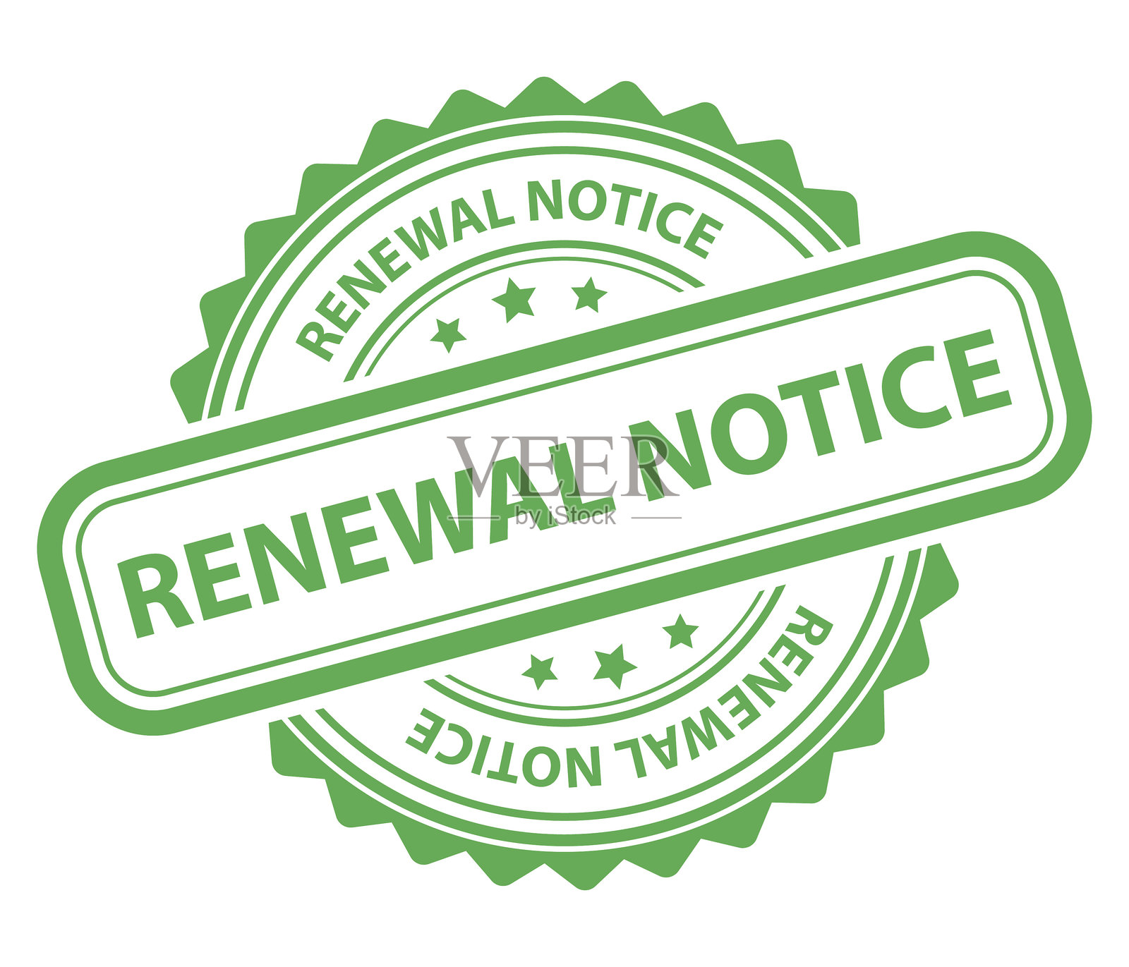 续订通知橡胶印章插画图片素材