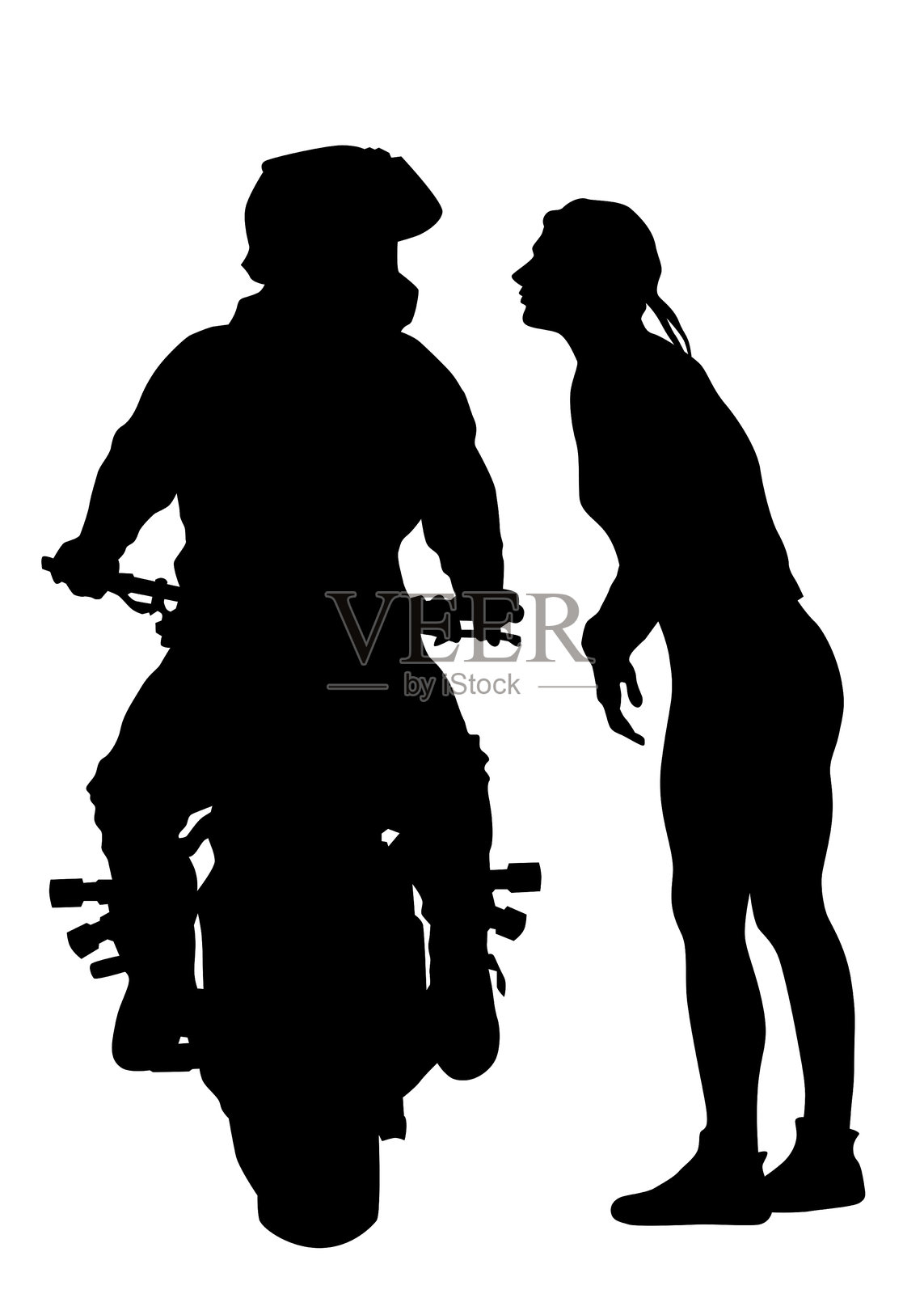 自行车电机插画图片素材