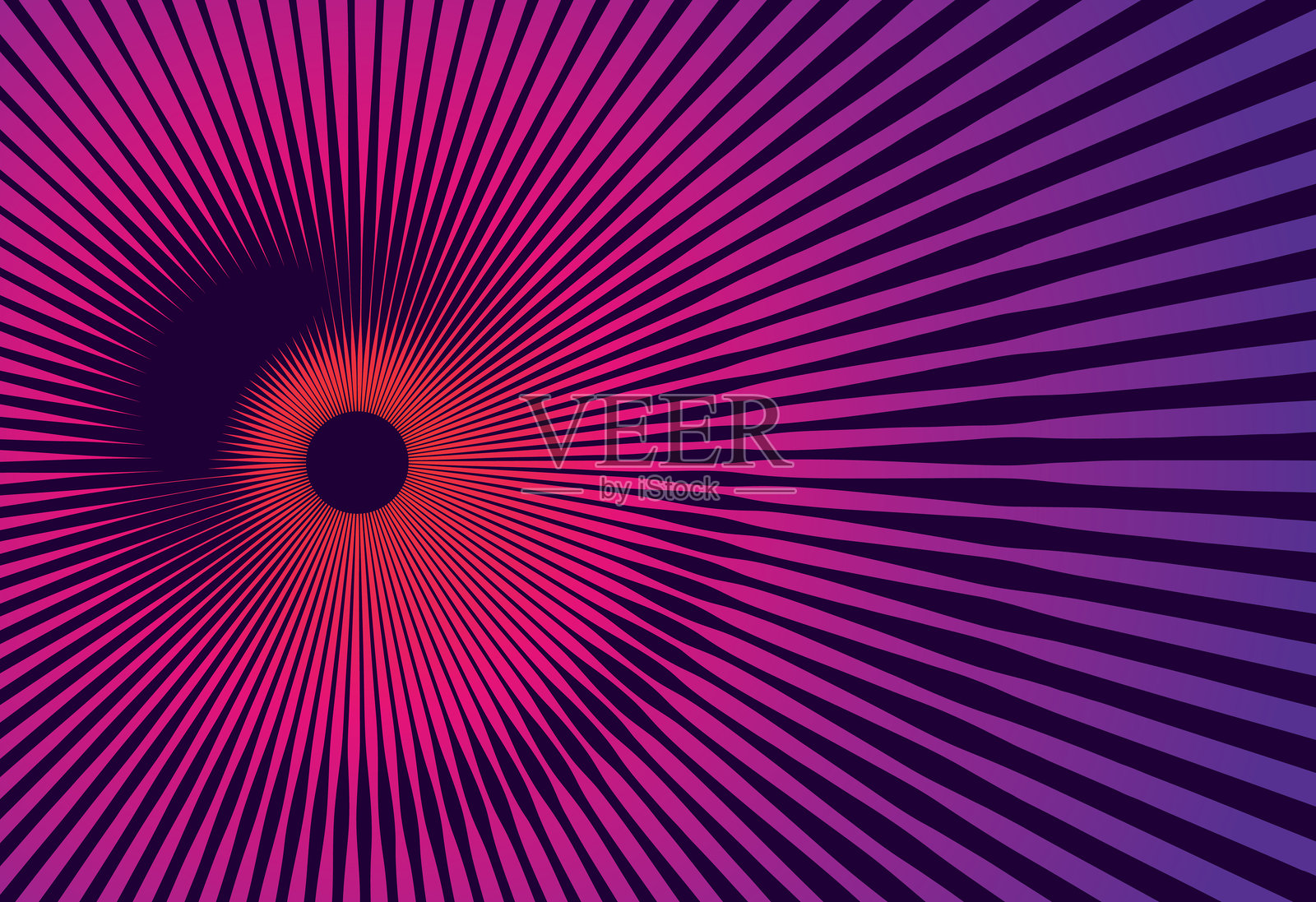 带有光束的圆形背景插画图片素材