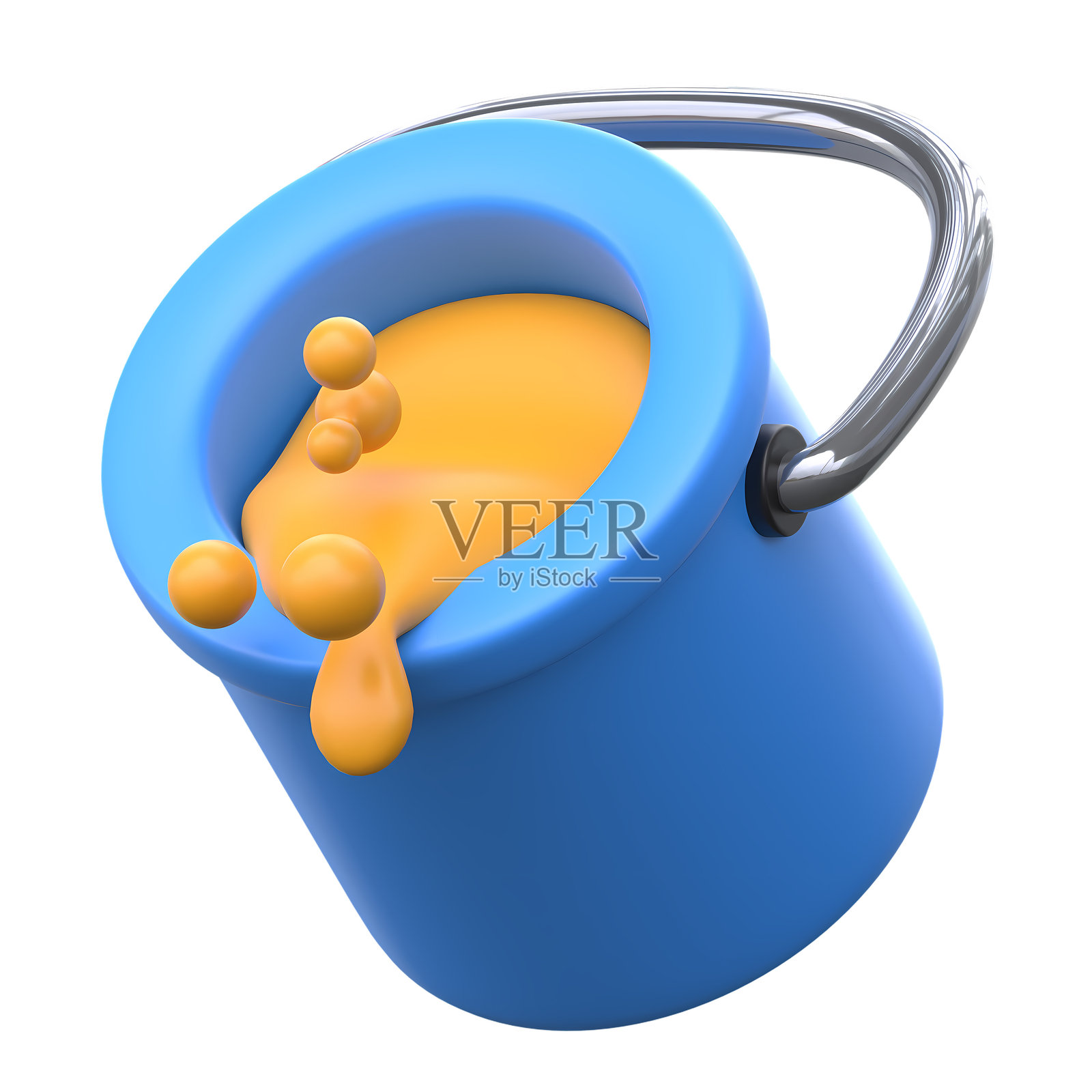 3D油漆桶图标照片摄影图片
