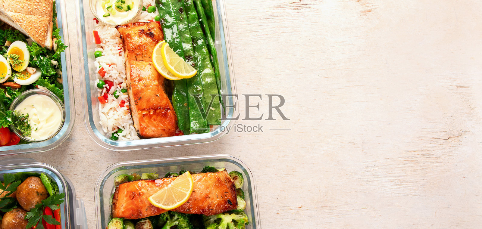 健康高蛋白餐前准备照片摄影图片