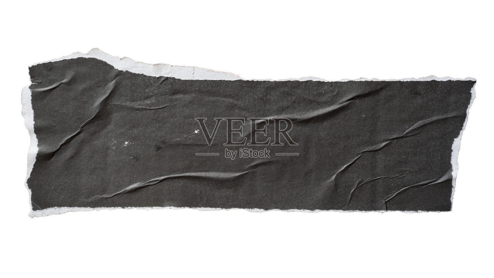 撕裂的黑色矩形纸张照片摄影图片