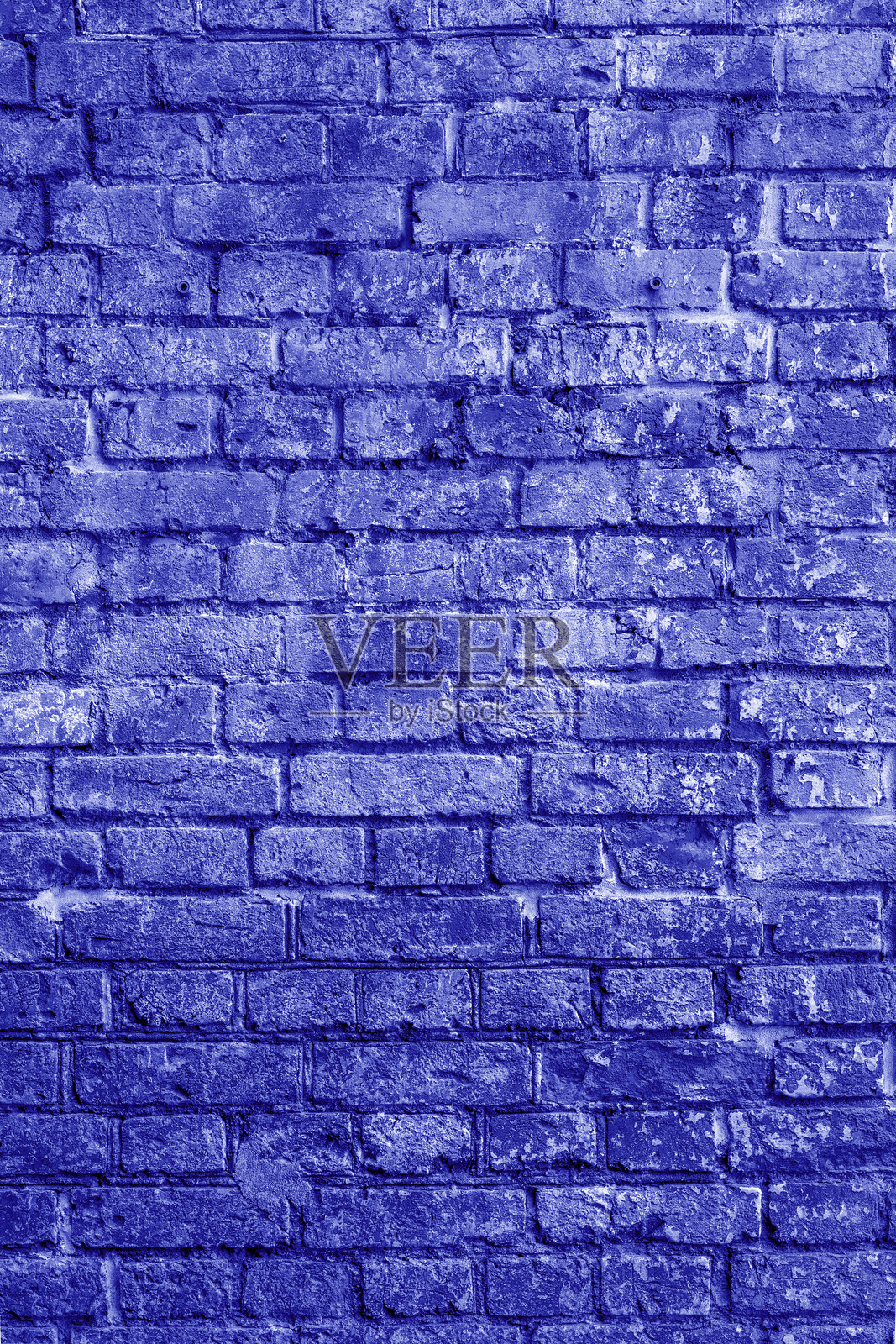 旧蓝砖墙的背景照片摄影图片