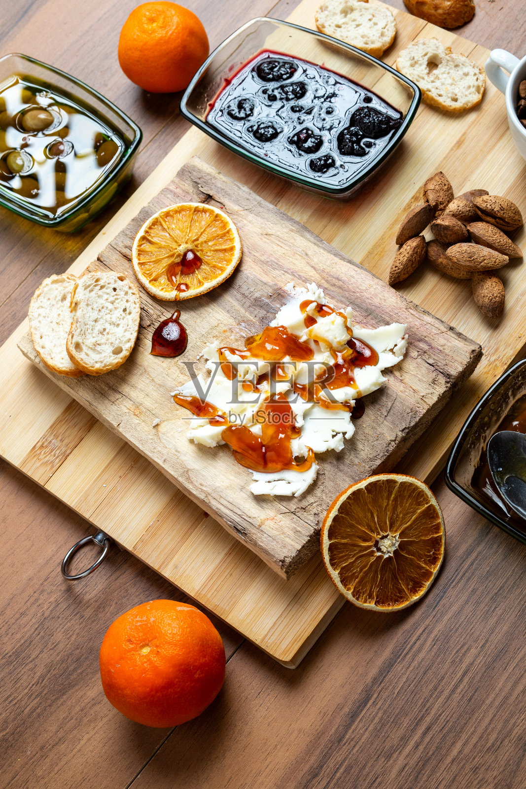 杏仁酱黄油板照片摄影图片