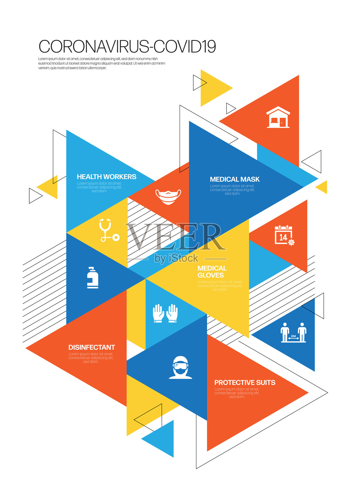 冠状病毒2019-nCoV症状和预防信息图设计矢量图插画图片素材