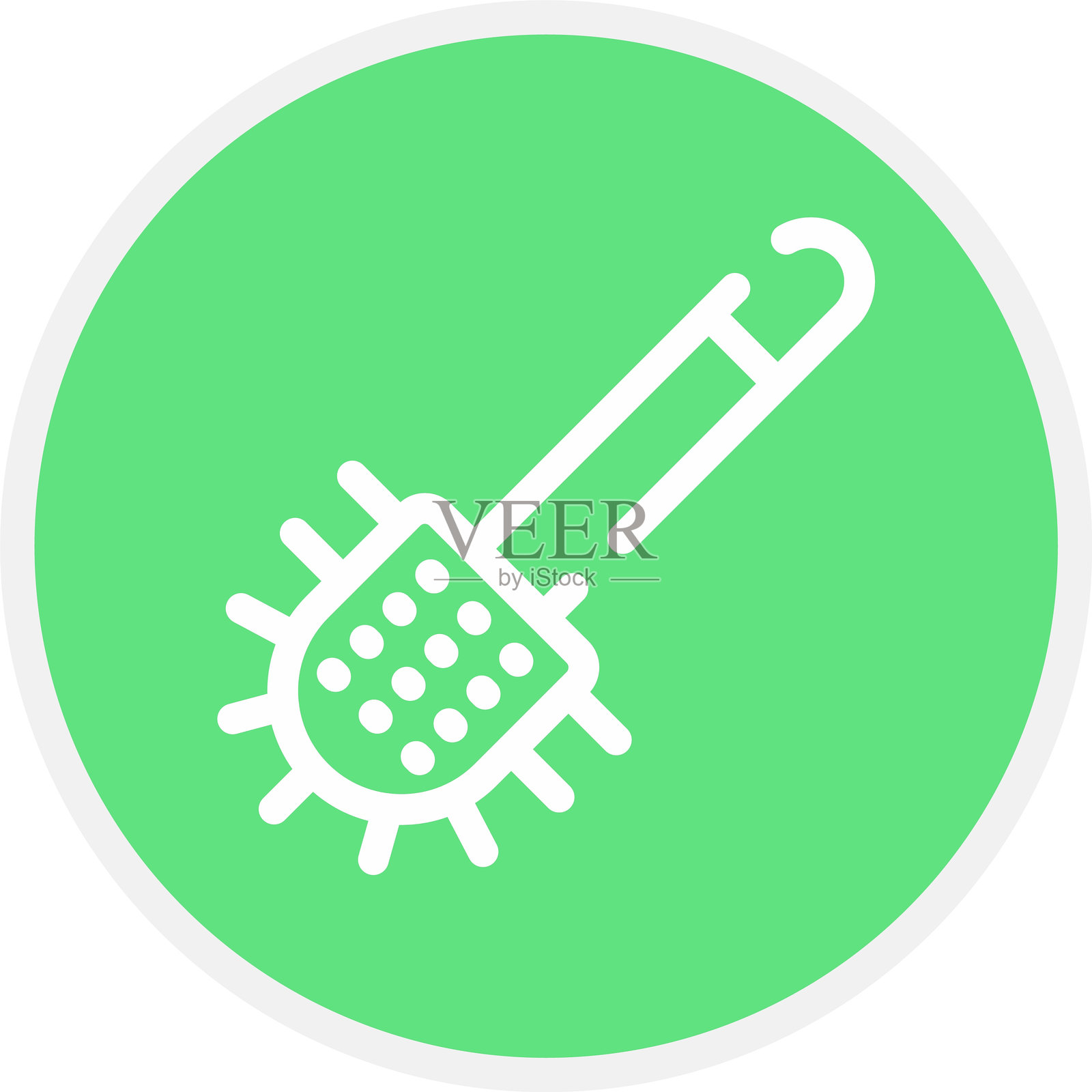 马桶刷图标插画图片素材