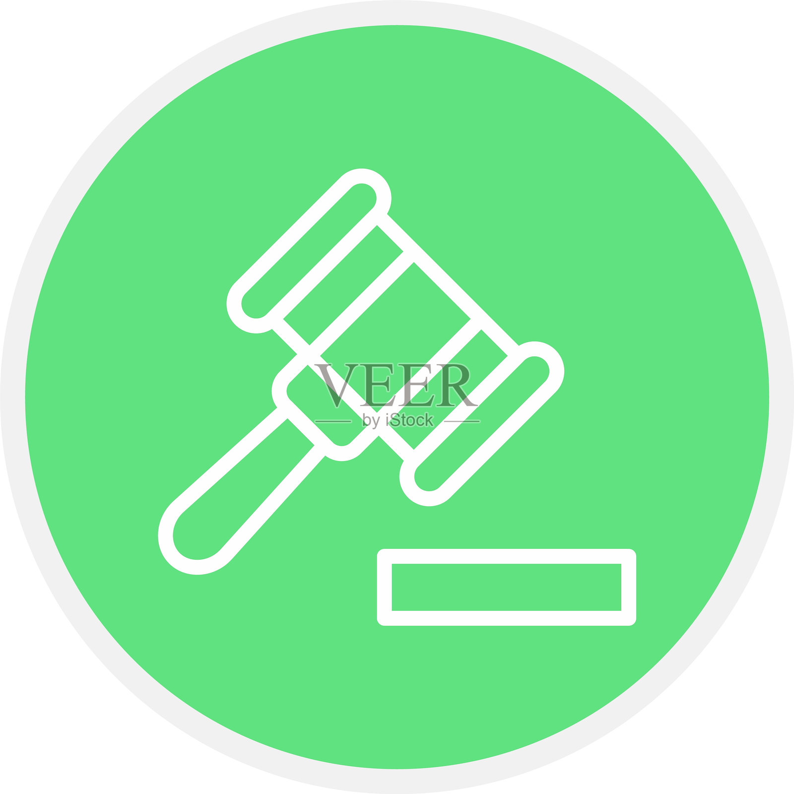 法槌图标插画图片素材