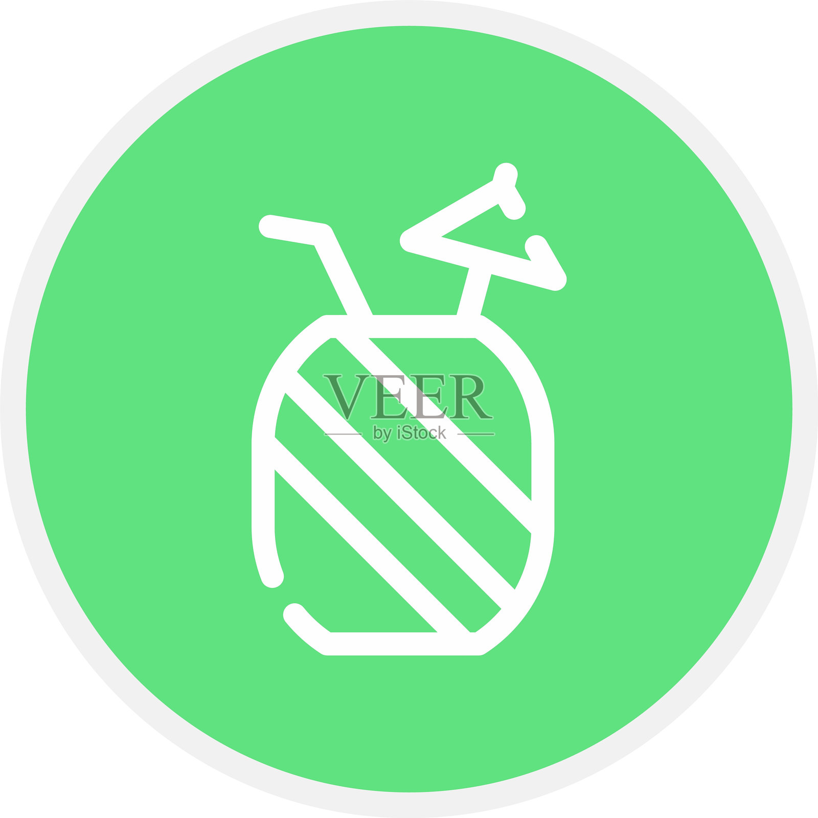 菠萝汁图标插画图片素材