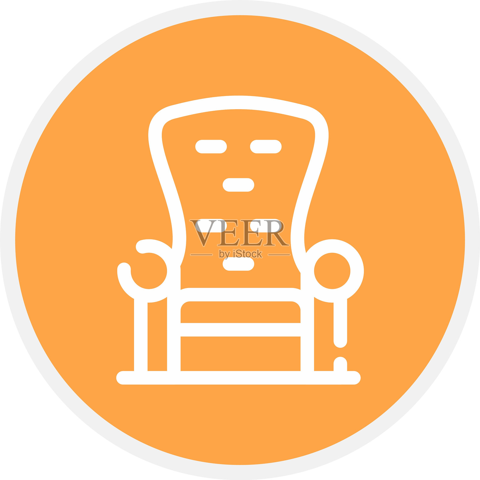 王座图标插画图片素材