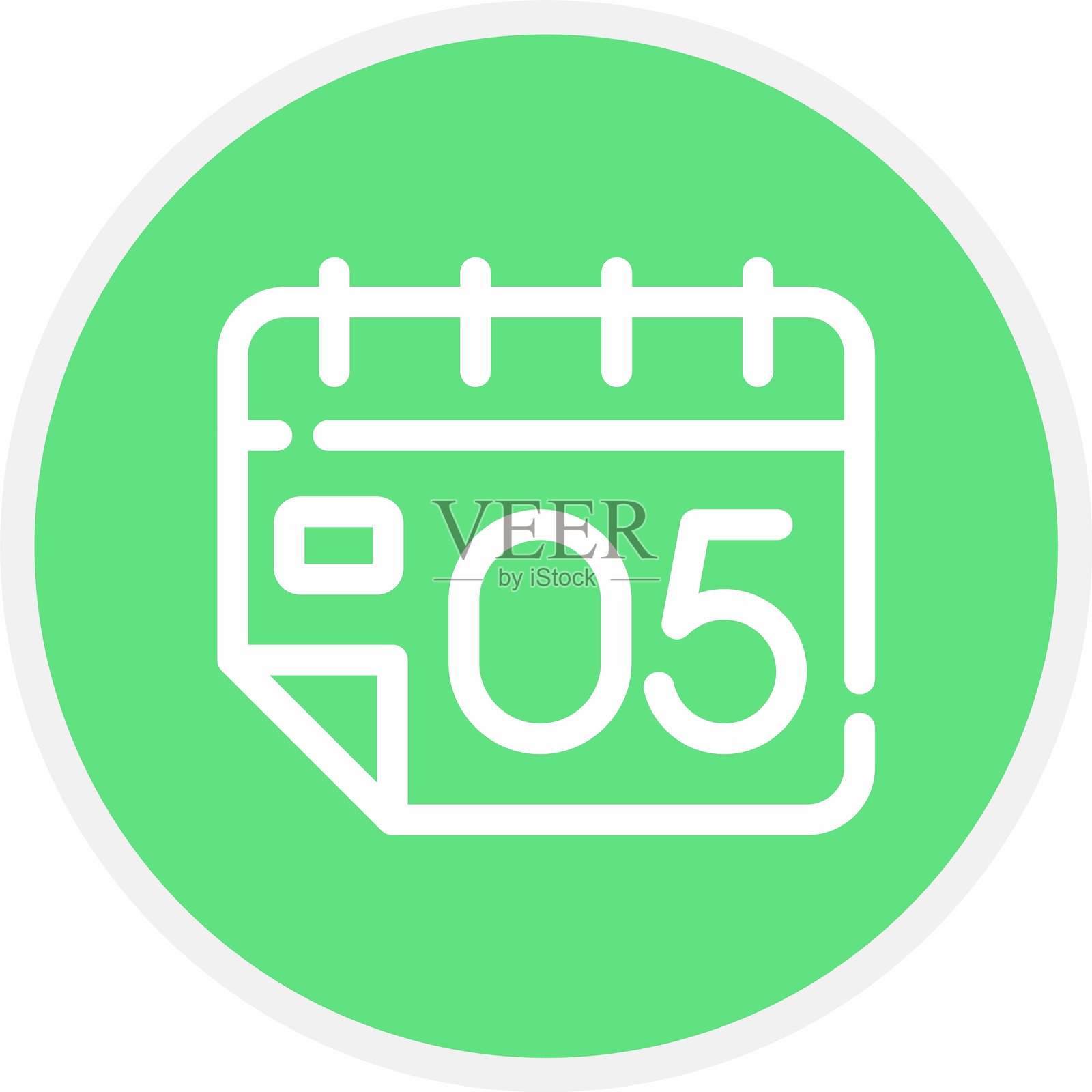 墙壁日历图标插画图片素材