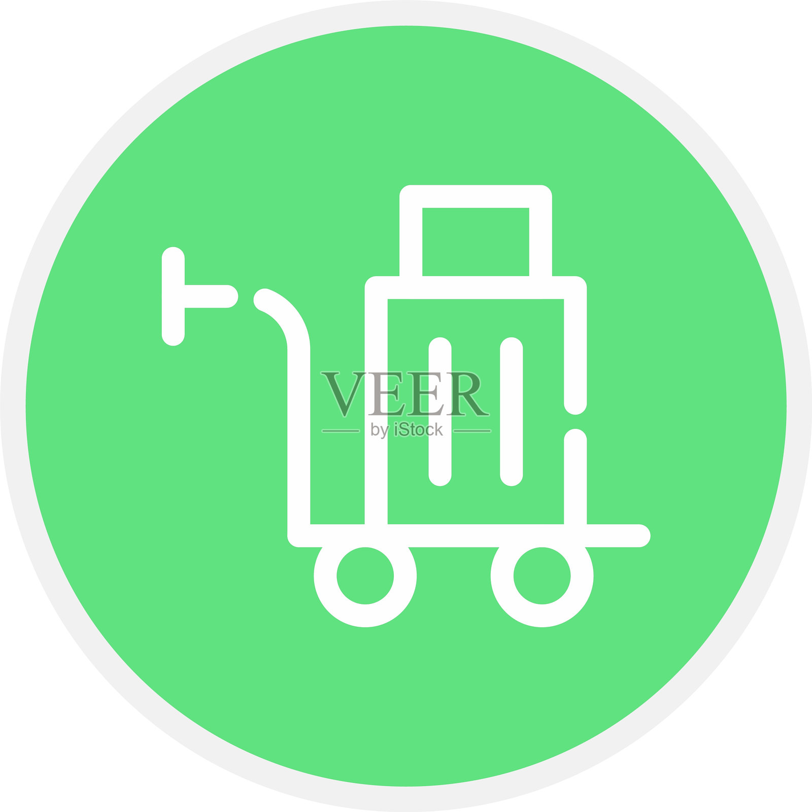 行李车图标插画图片素材