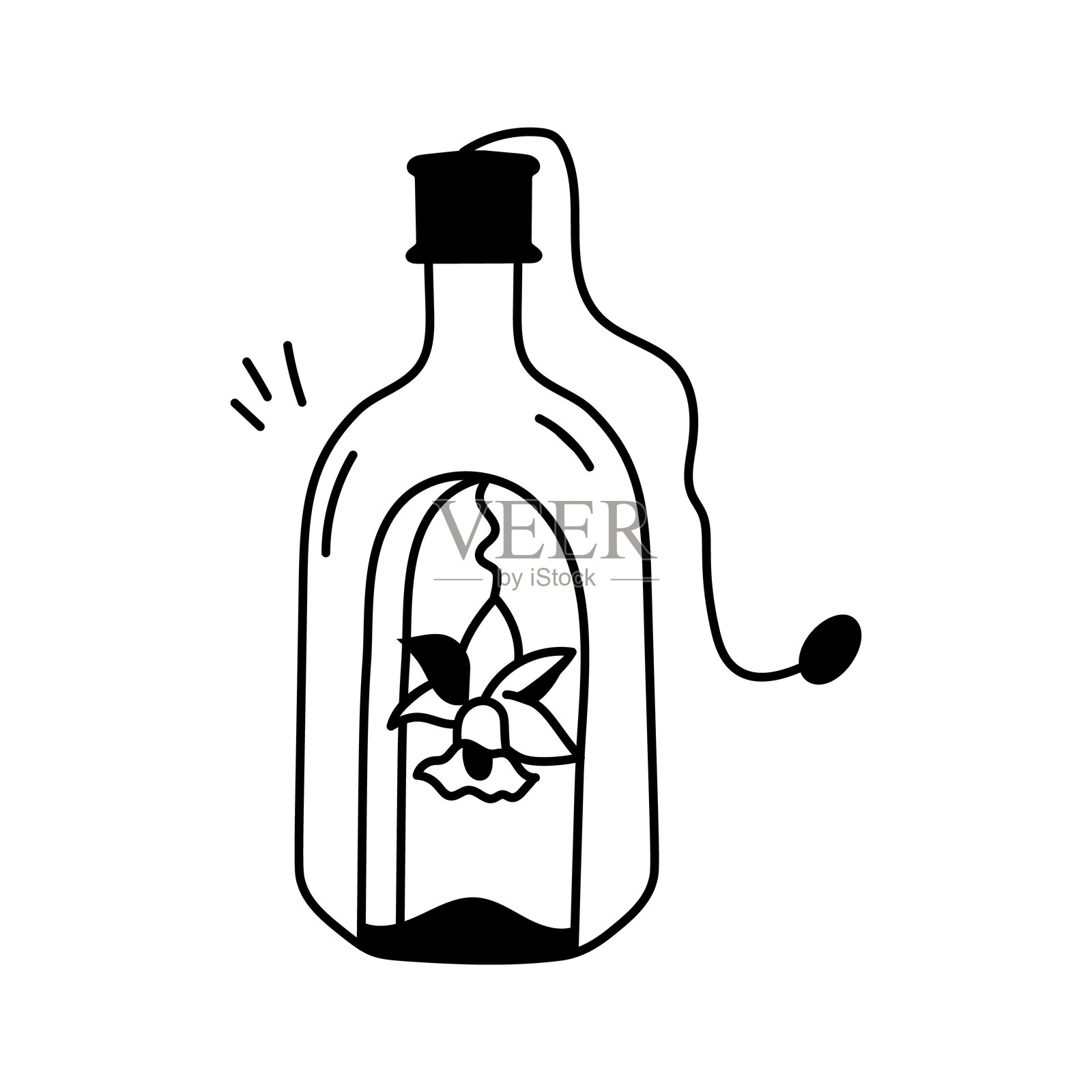 再利用的瓶子插画图片素材