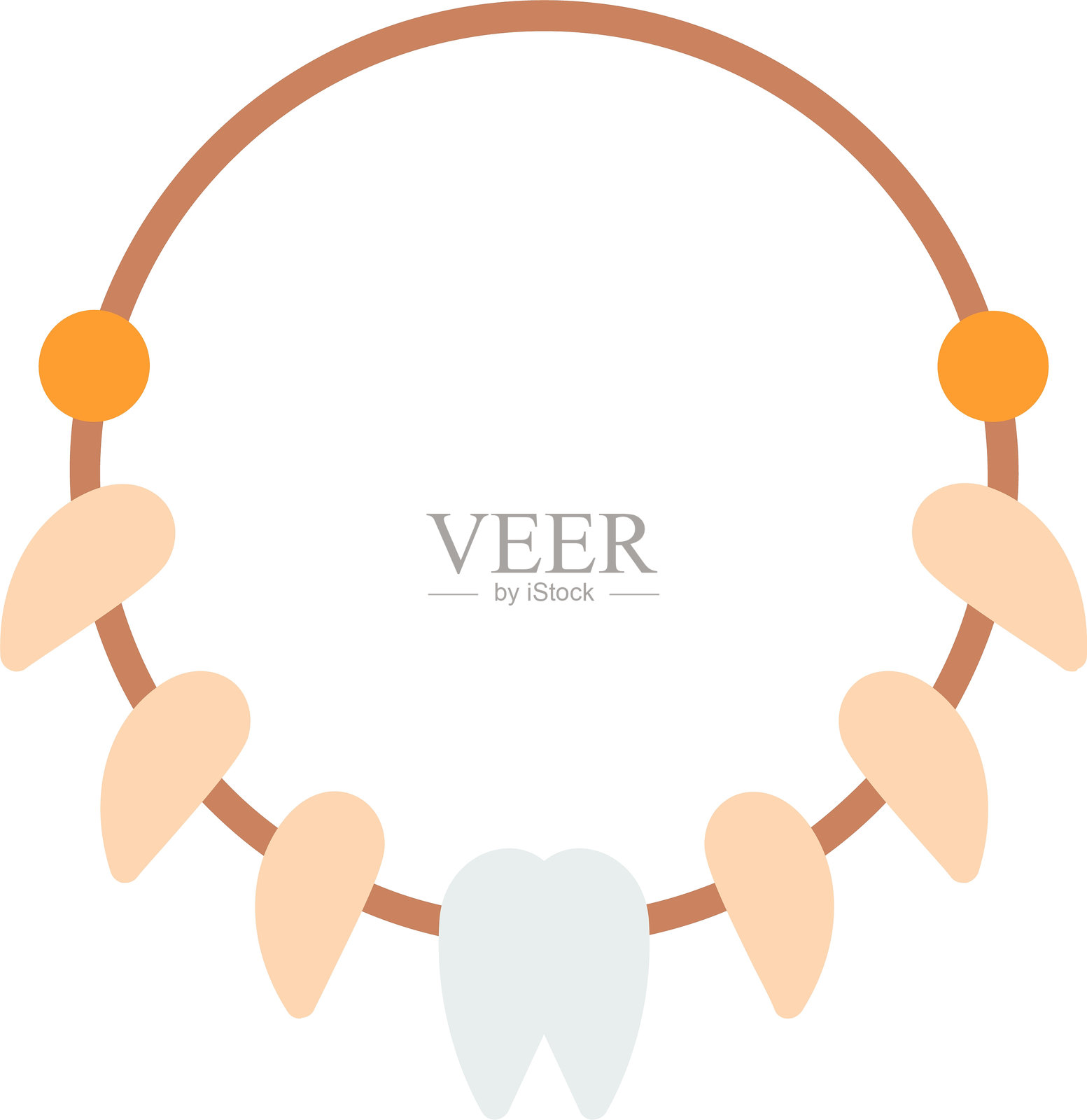 珠宝平面矢量图标设计插画图片素材