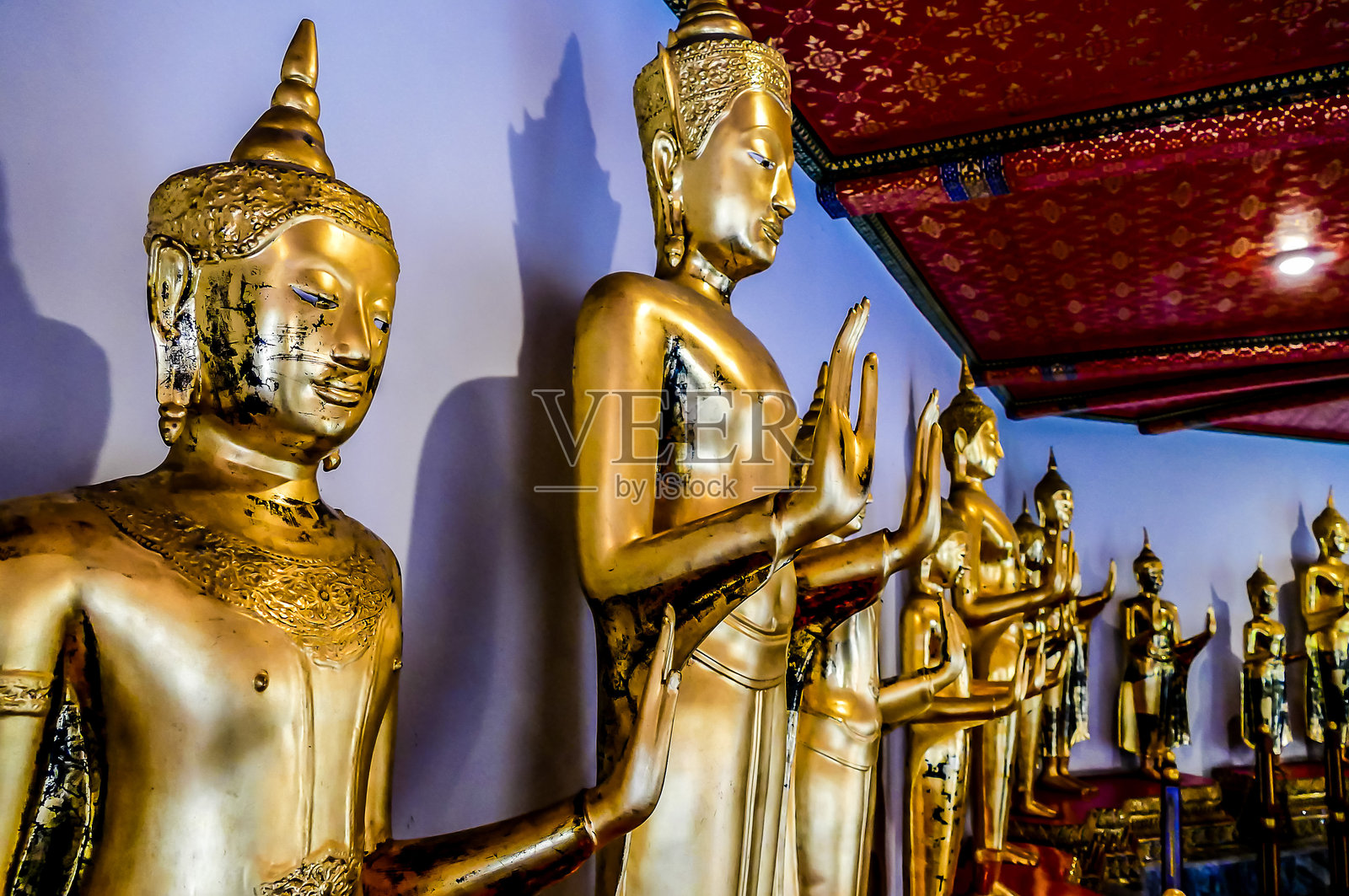 曼谷市的卧佛寺美丽照片，拍摄于泰国照片摄影图片