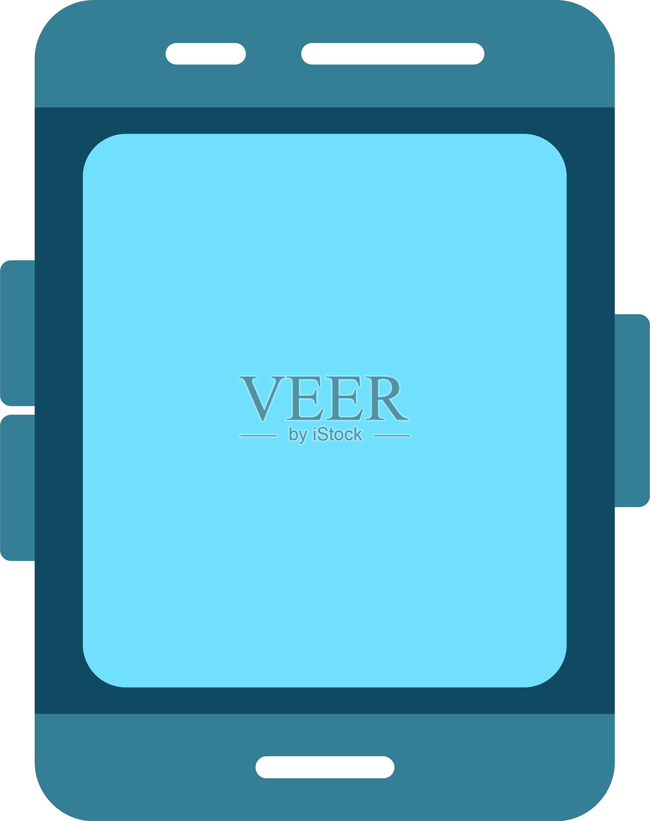 智能手机扁平化图标设计插画图片素材