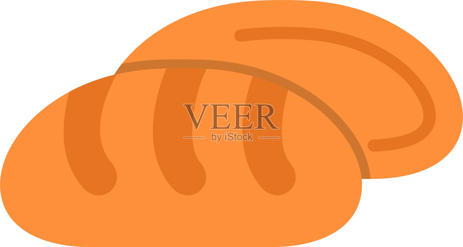 面包扁平矢量图标设计插画图片素材