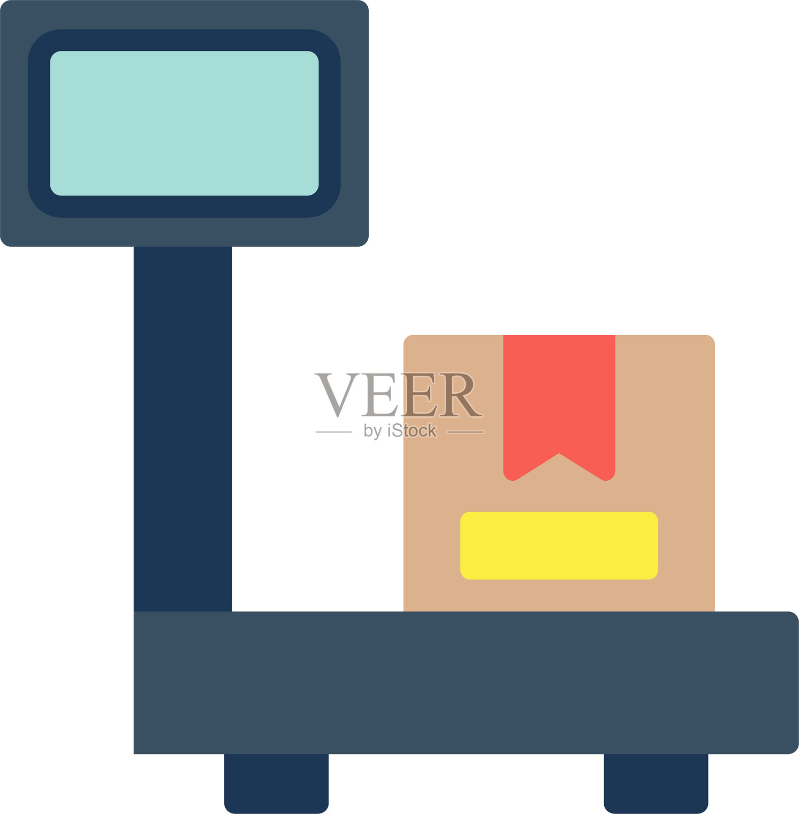 平面秤图标设计插画图片素材