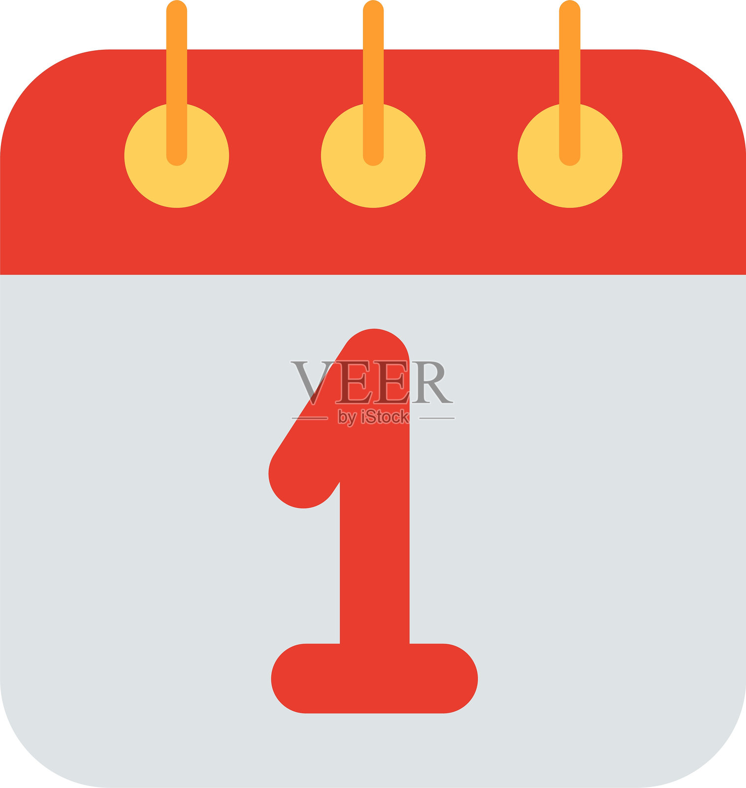 新年扁平矢量图标设计插画图片素材