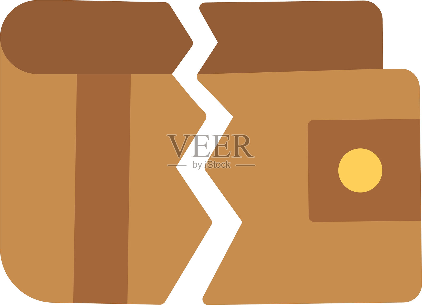 扁平钱包矢量图标设计插画图片素材