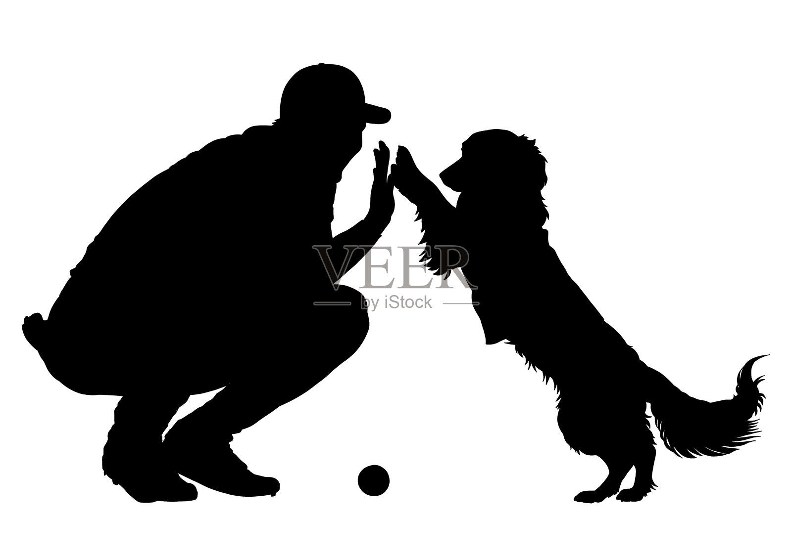 剪影击掌照片摄影图片